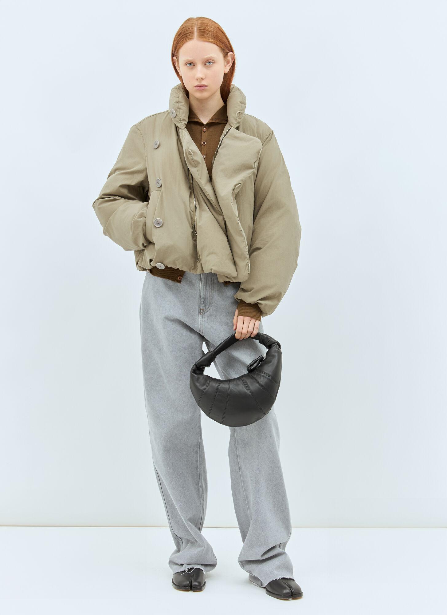 Lemaire Short Puffer Jacket in Natural | Lyst UK