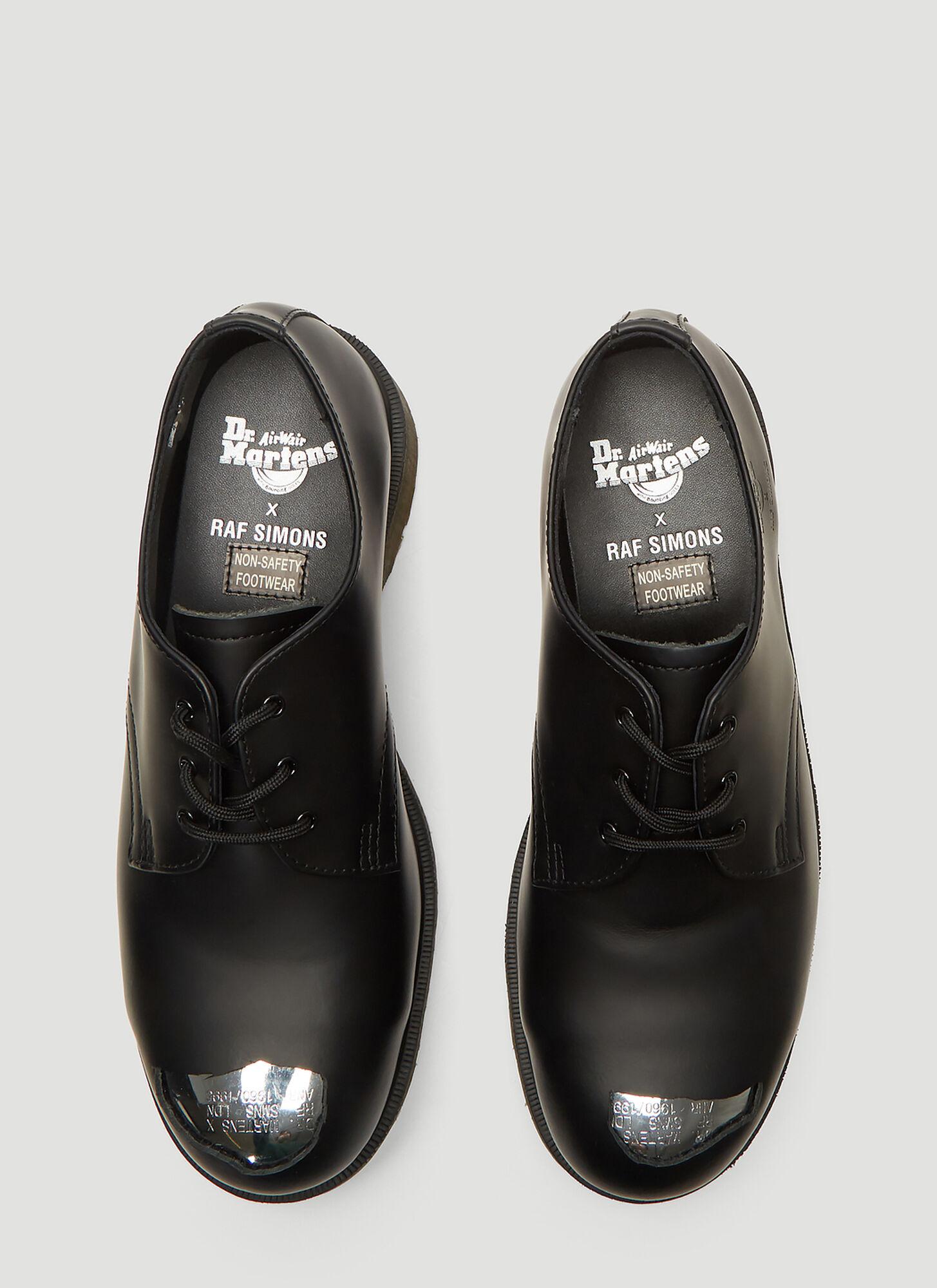 Raf Simons X Dr. Martens Exposed Steel Toe Shoes in Black for Men | Lyst