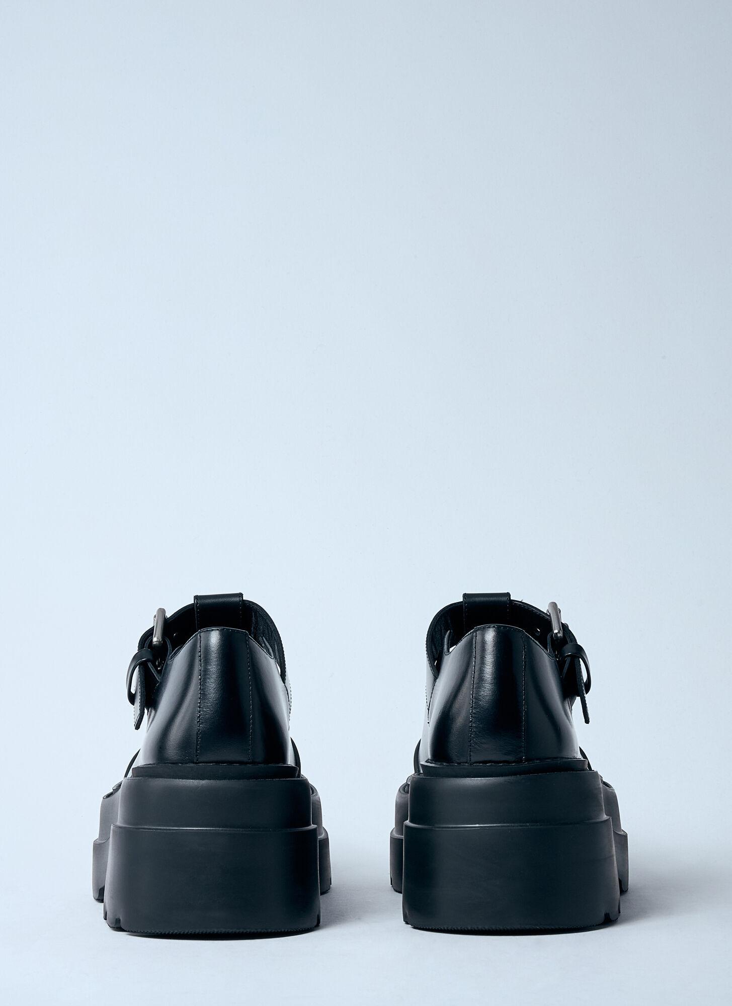 Alexander Wang◆ TOVA MARY JANE プラットフォーム Tova Mary Jane Platform in Leather in BLACK | alexanderwang®