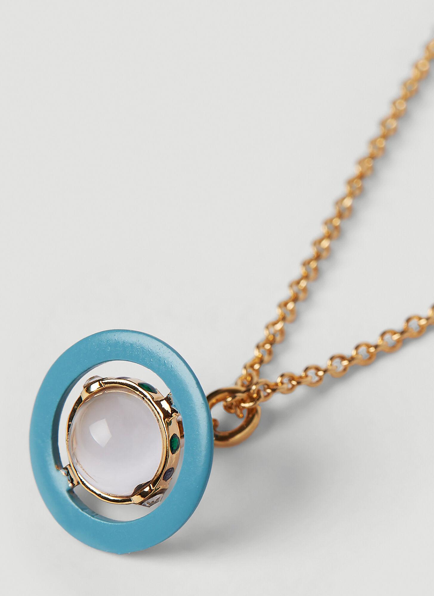 Vivienne Westwood Petite Original Orb Pendant Necklace in White | Lyst