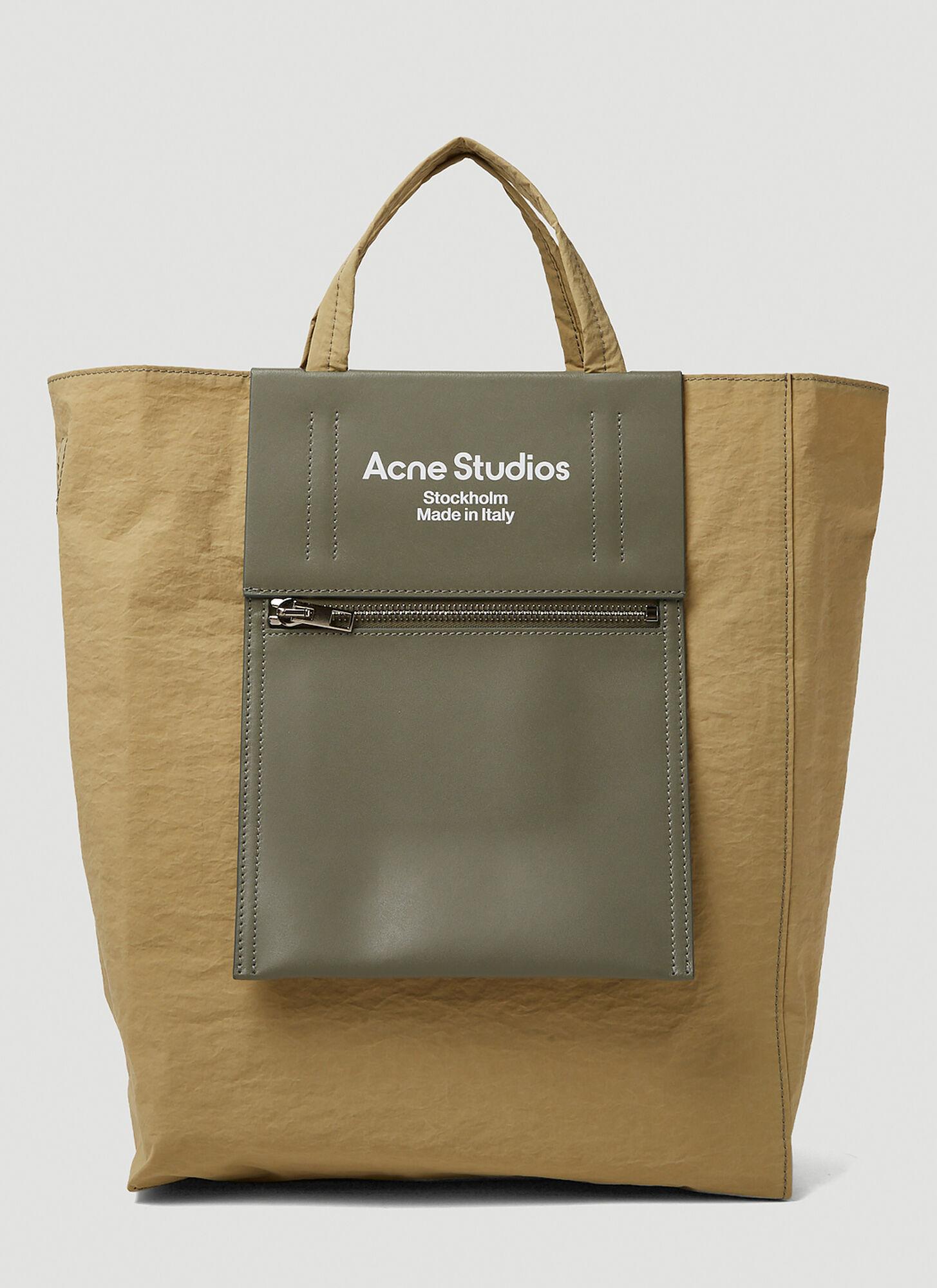 Acne Studios Pocket Tote Bag in Green Lyst