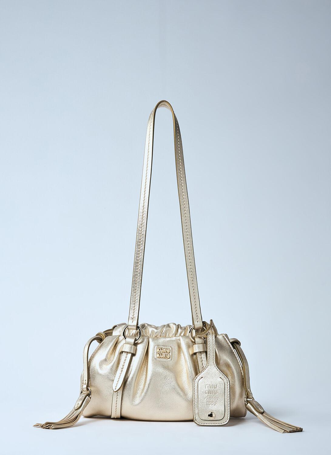 ショルダーバッグ・ポシェット MIU MIU JOLIE LEATHER SHOULDER BAG Miu Miu Joie Shoulder Bag | Black | FARFETCH
