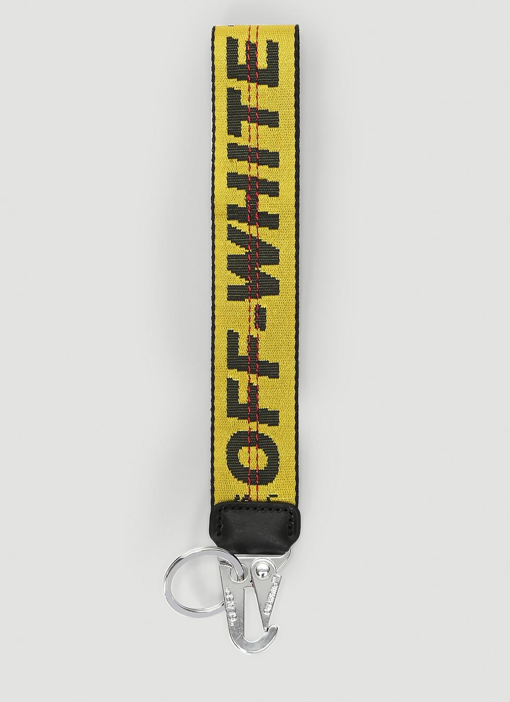 Off-White c/o Virgil Abloh Logo Jacquard Key Ring In Yellow for 