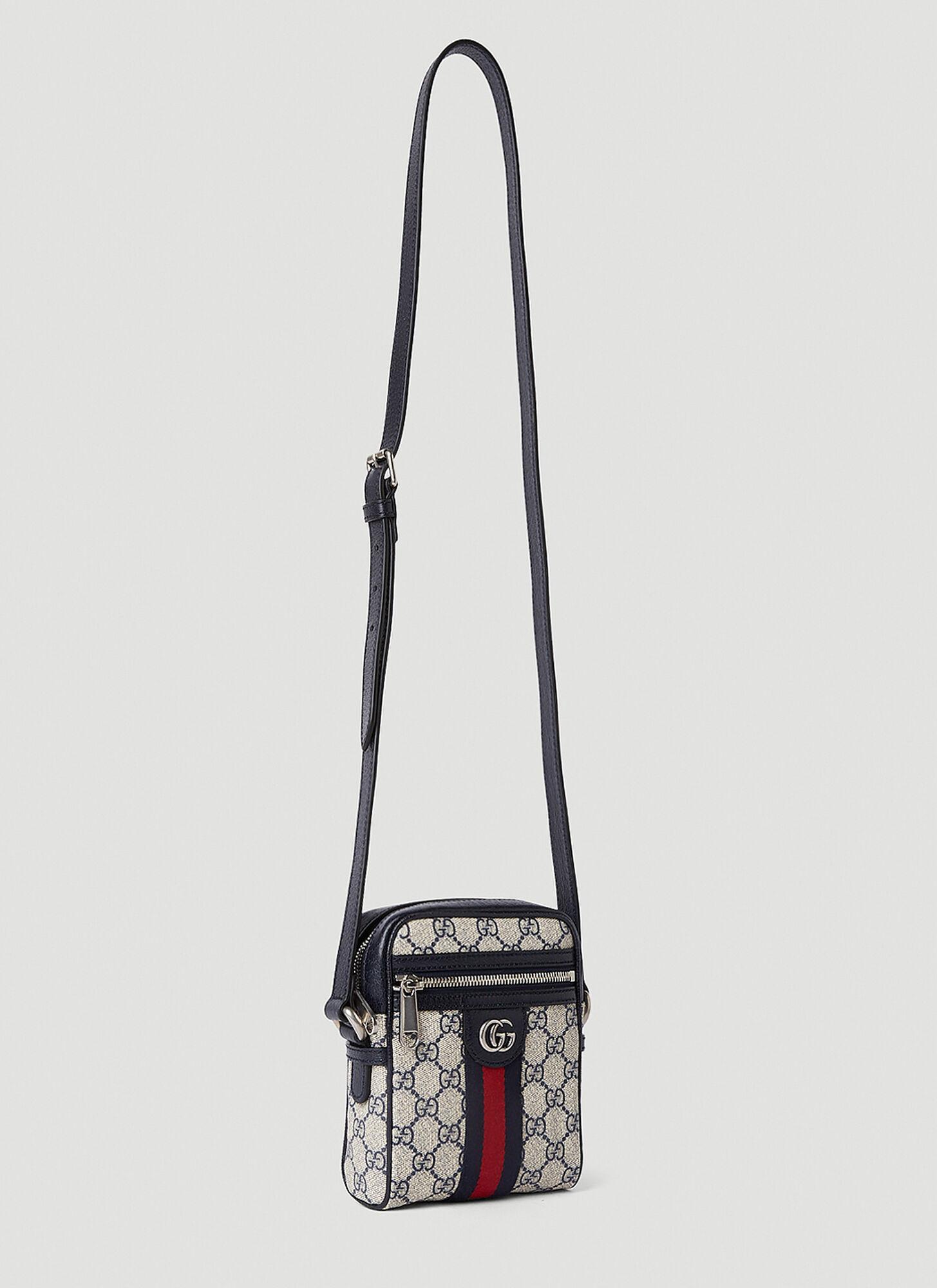 Ophidia small shoulder bag in grey and black Supreme