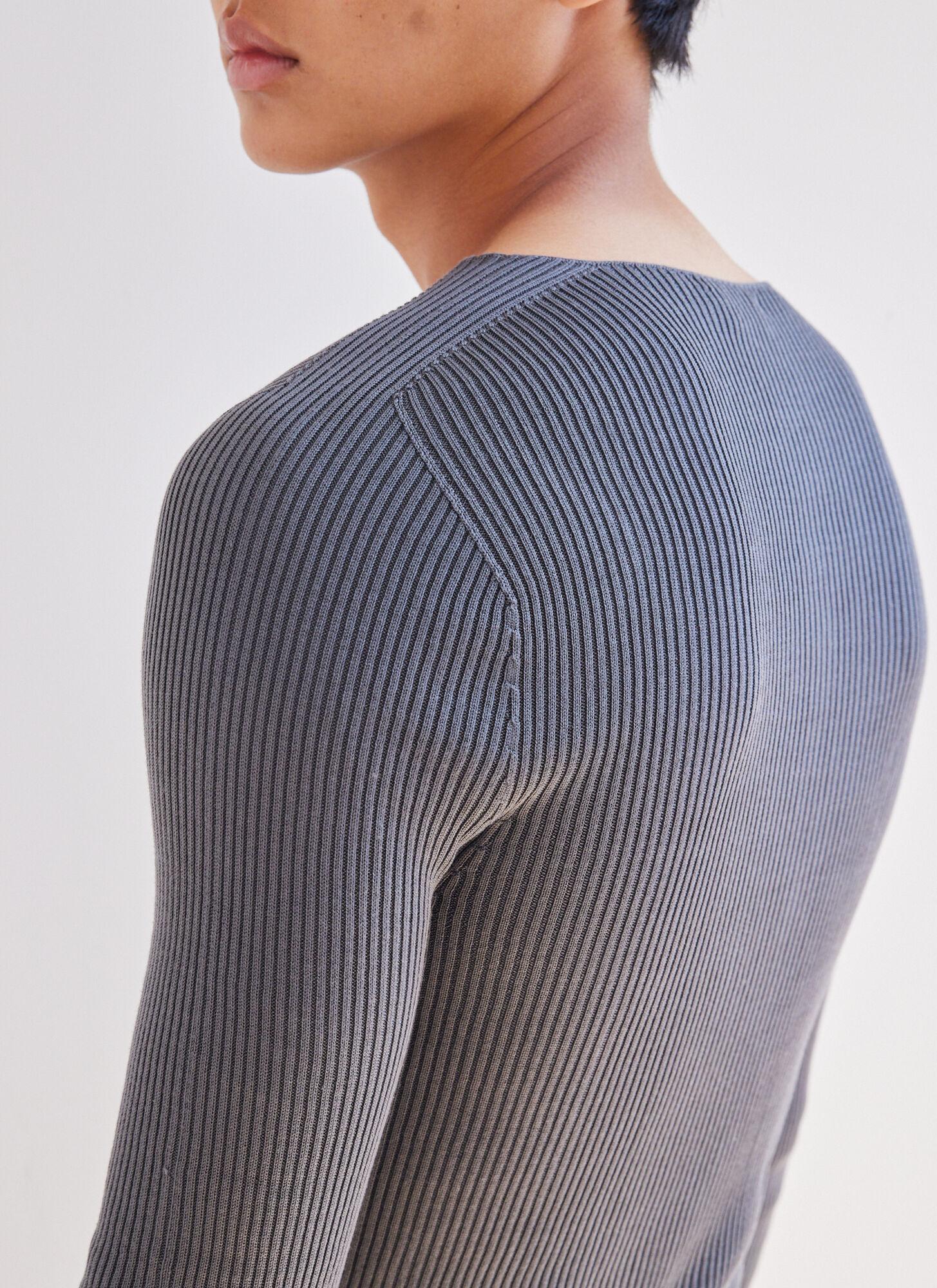 Rier Silk Knit Cardigan in Grey for Men Lyst UK