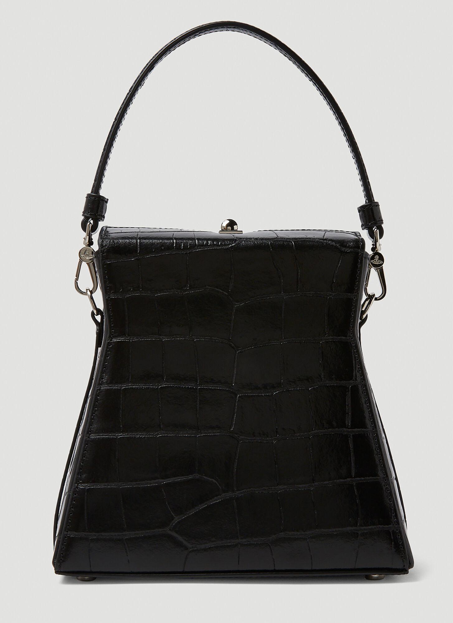 ☆Vivienne Westwood Black Shiny Patent Kelly Large Handbag☆ Vivienne Westwood Large Black Patent Kelly Handbag – Coe