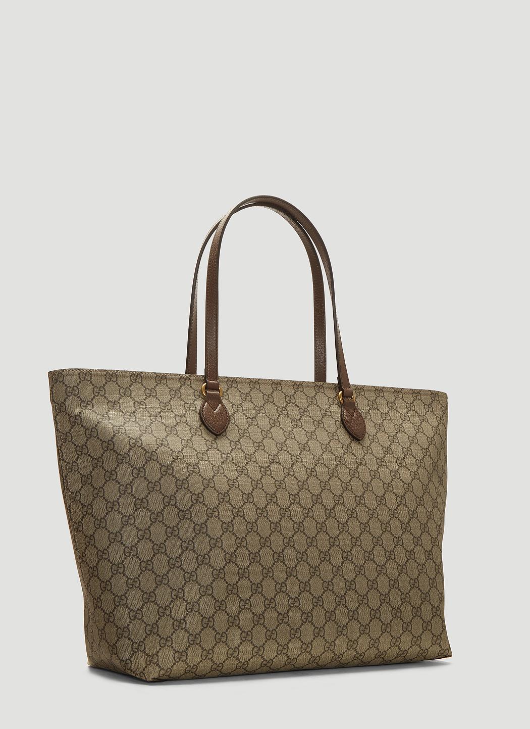 Gucci Canvas Ophidia GG Supreme Tote Bag In Beige in Natural - Lyst