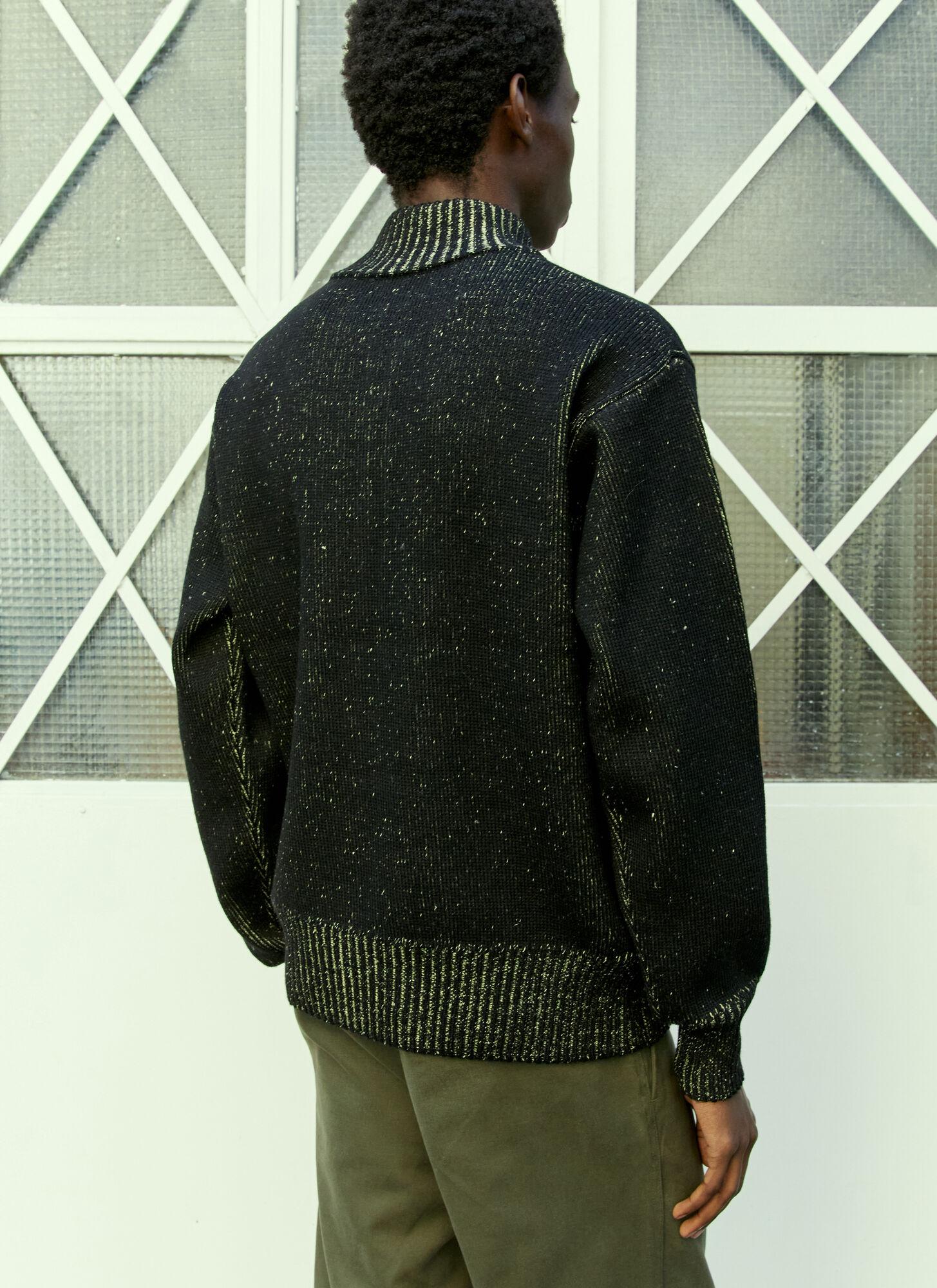 GR10K zip-fastening cotton-blend cardigan - Grey
