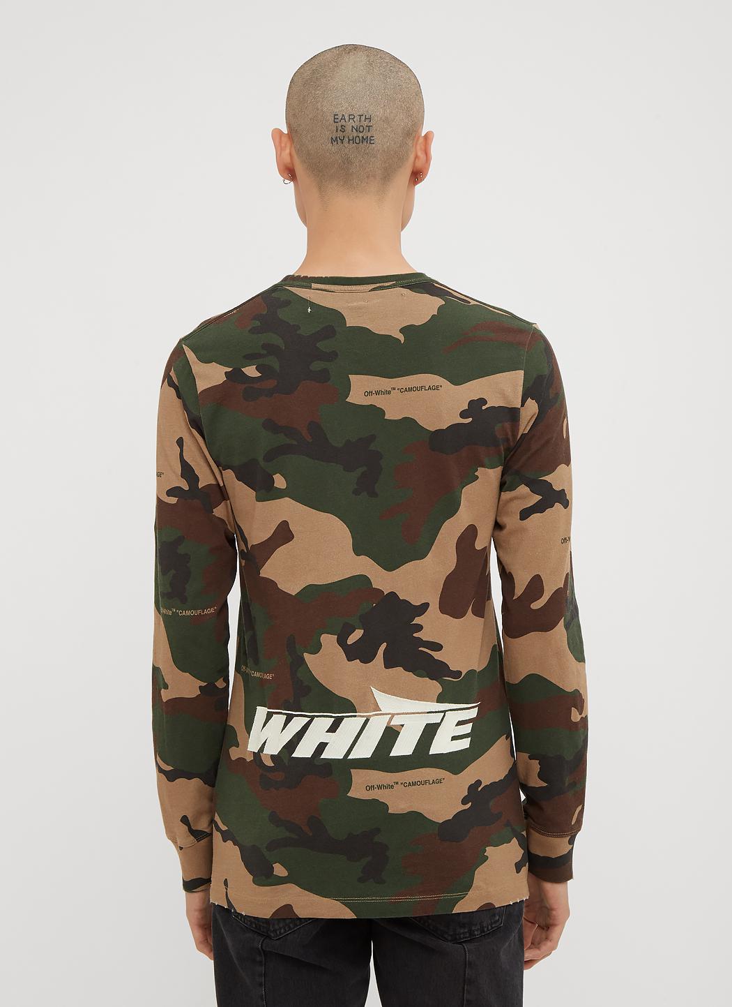 Off white camo long sleeve Clearance