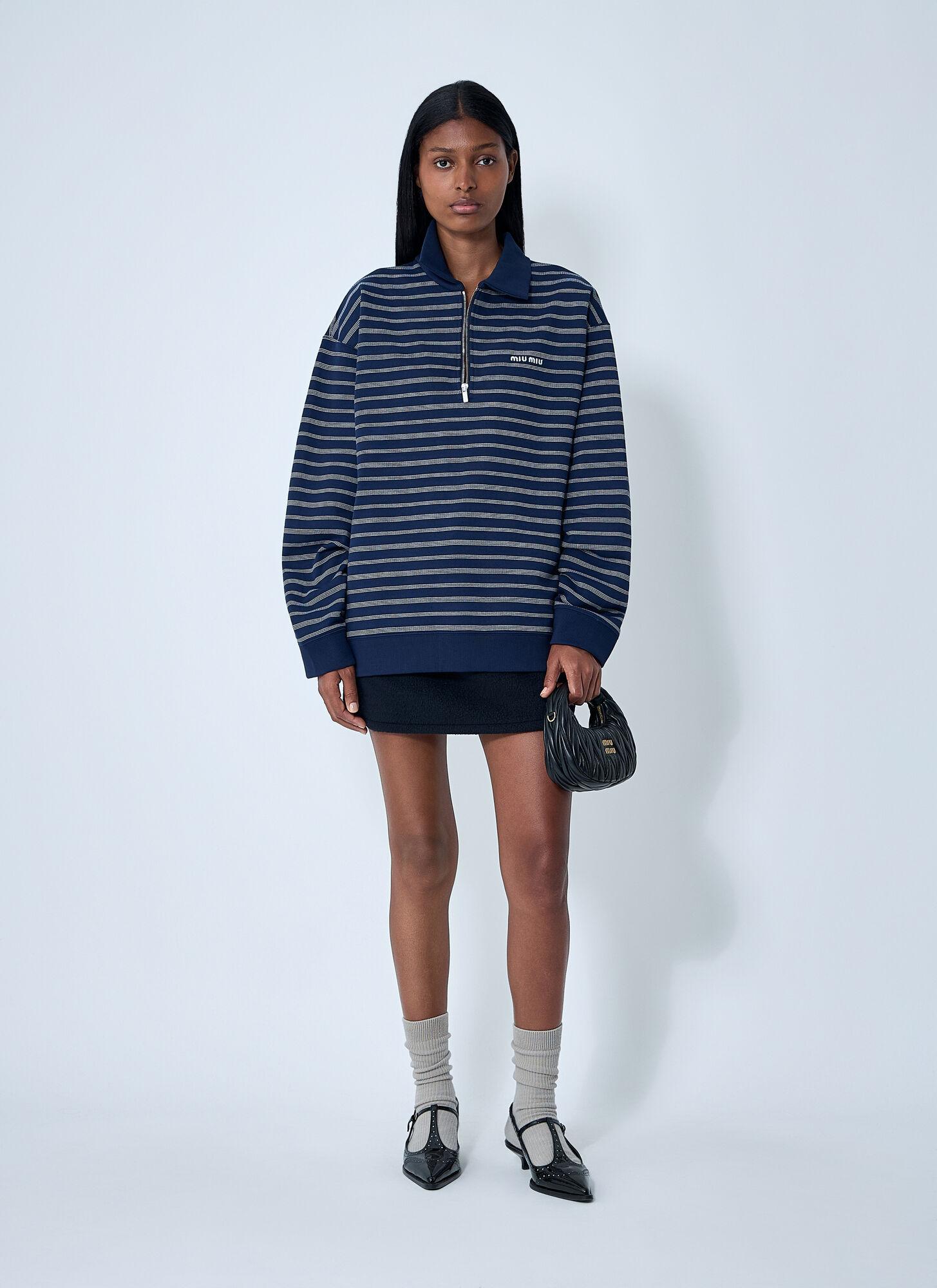 miu-miu-Red-Striped-Zip-Up-