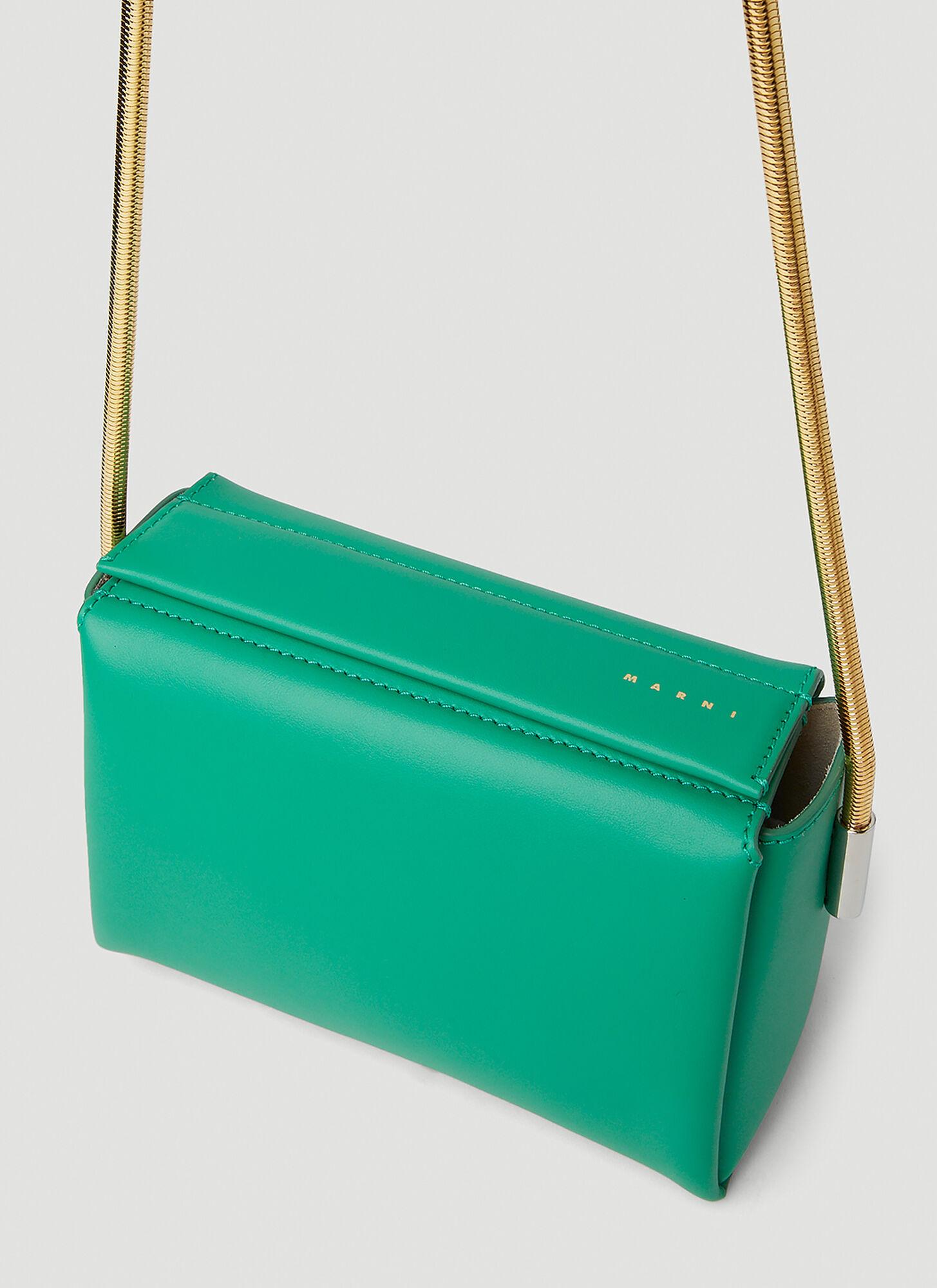 Marni Toggle Small Shoulder Bag in Green | Lyst