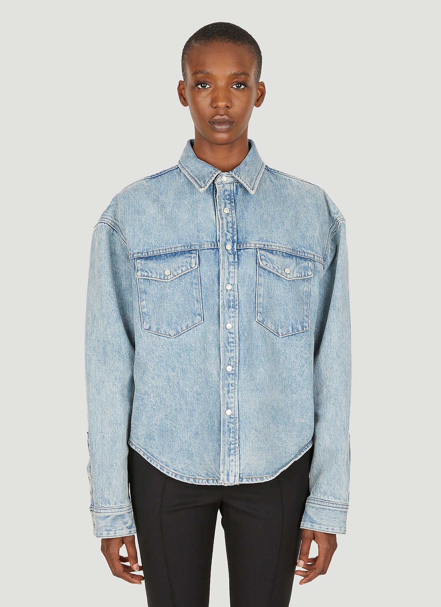 Wardrobe NYC Denim Overshirt Jacket in Blue Lyst