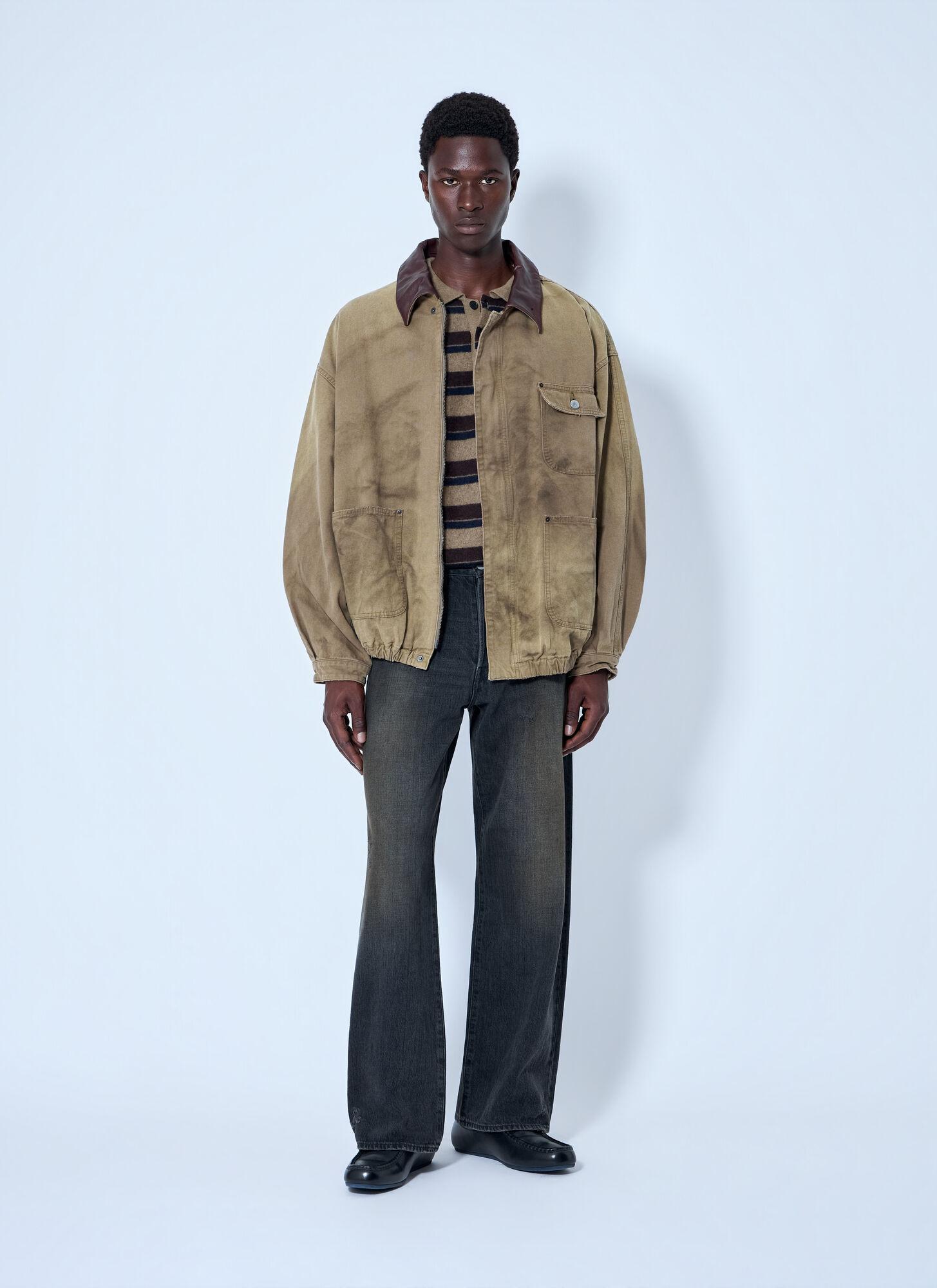 Ssstein Sulfur Dyed Oxford Vintage Jacket in Natural for Men | Lyst UK