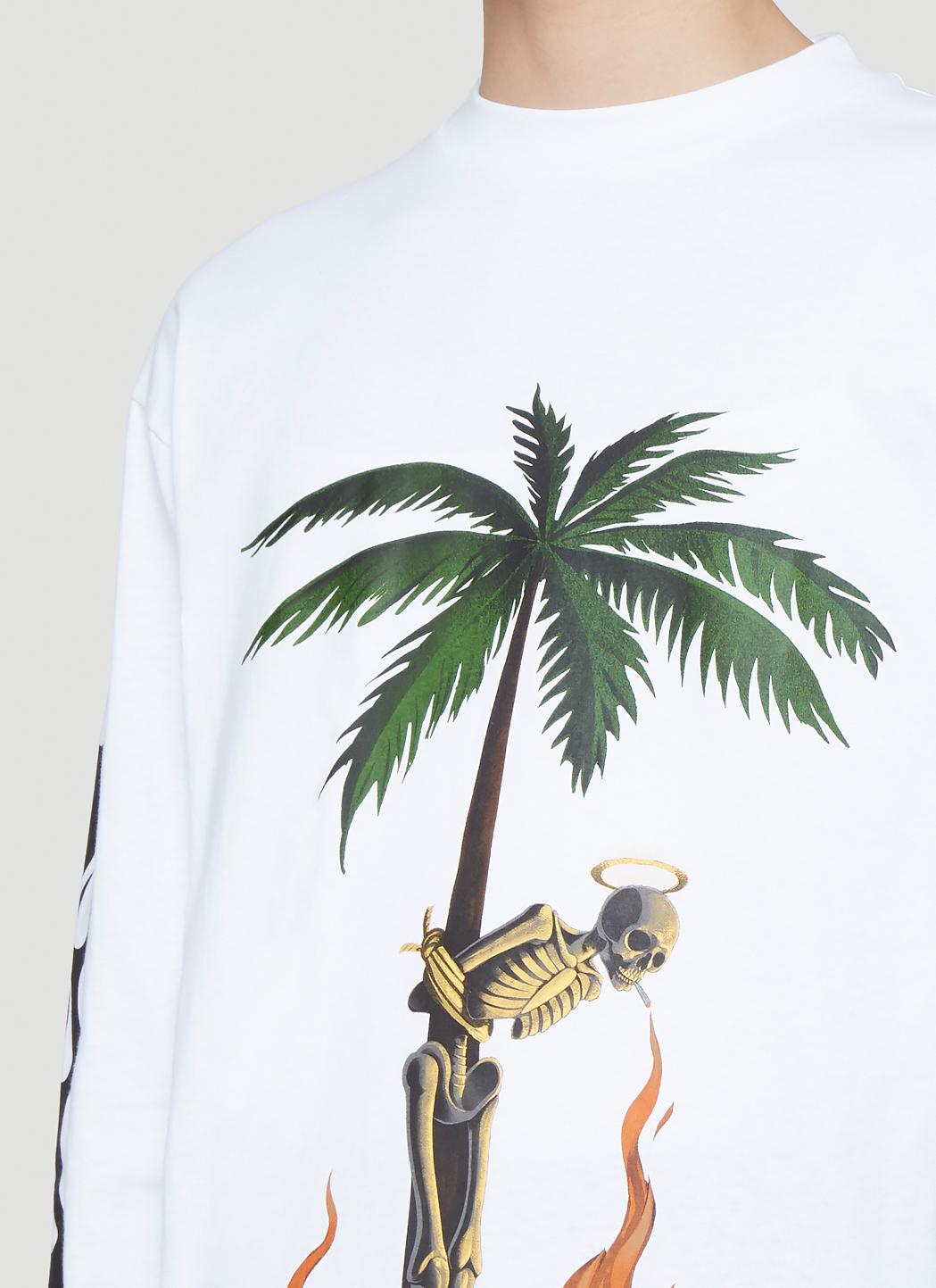 Palm Angels Cotton Burning Skeleton 