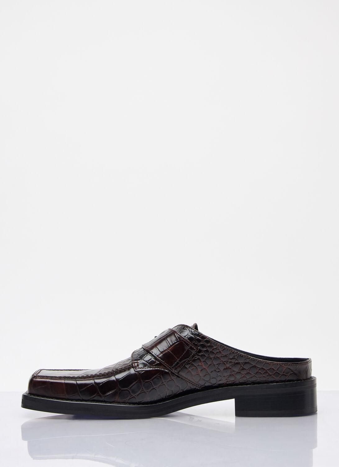Martine Rose Square Toe Buckle Mules in White for Men | Lyst