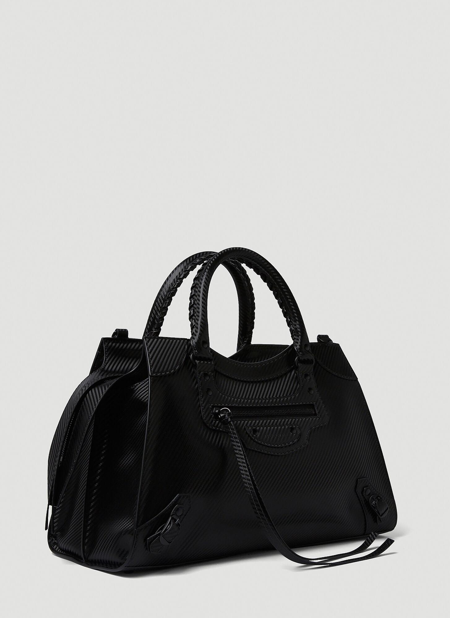 BALENCIAGA City Medium Bag in Black Leather  COCOON