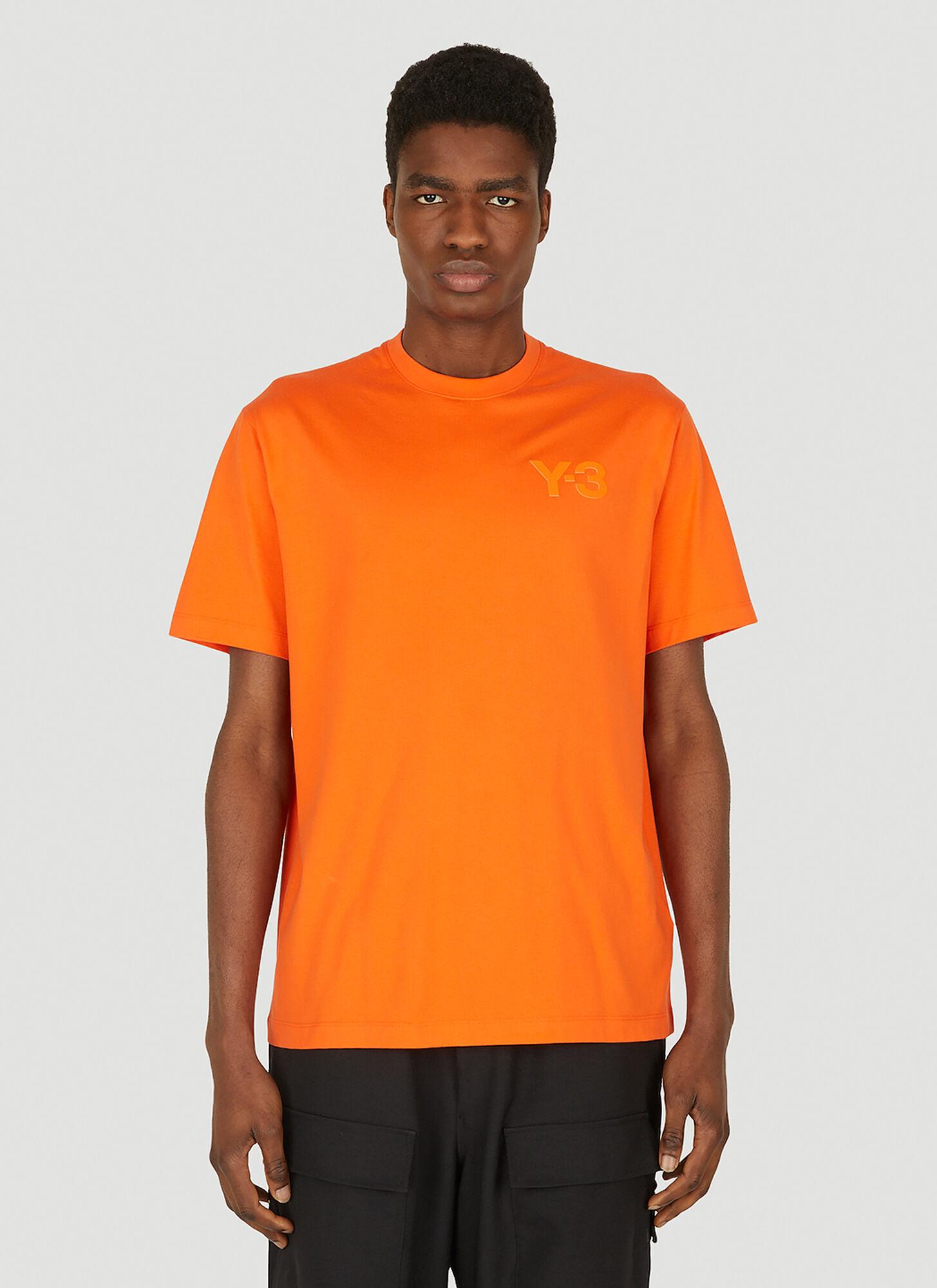 Y-3 Chest Logo T-shirt in Orange for Men | Lyst