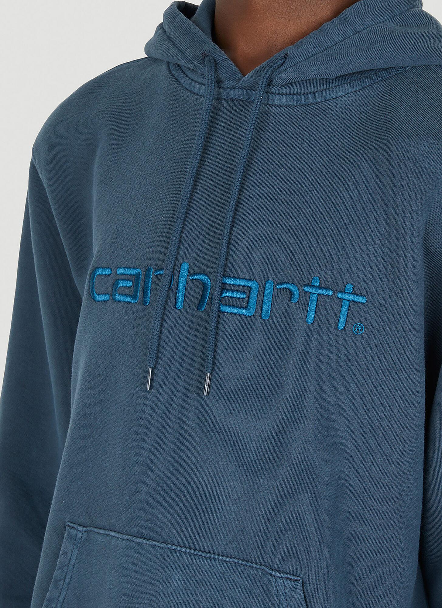 Carhartt WIP Duster Hooded Sweatshirt in Blue for Men | Lyst