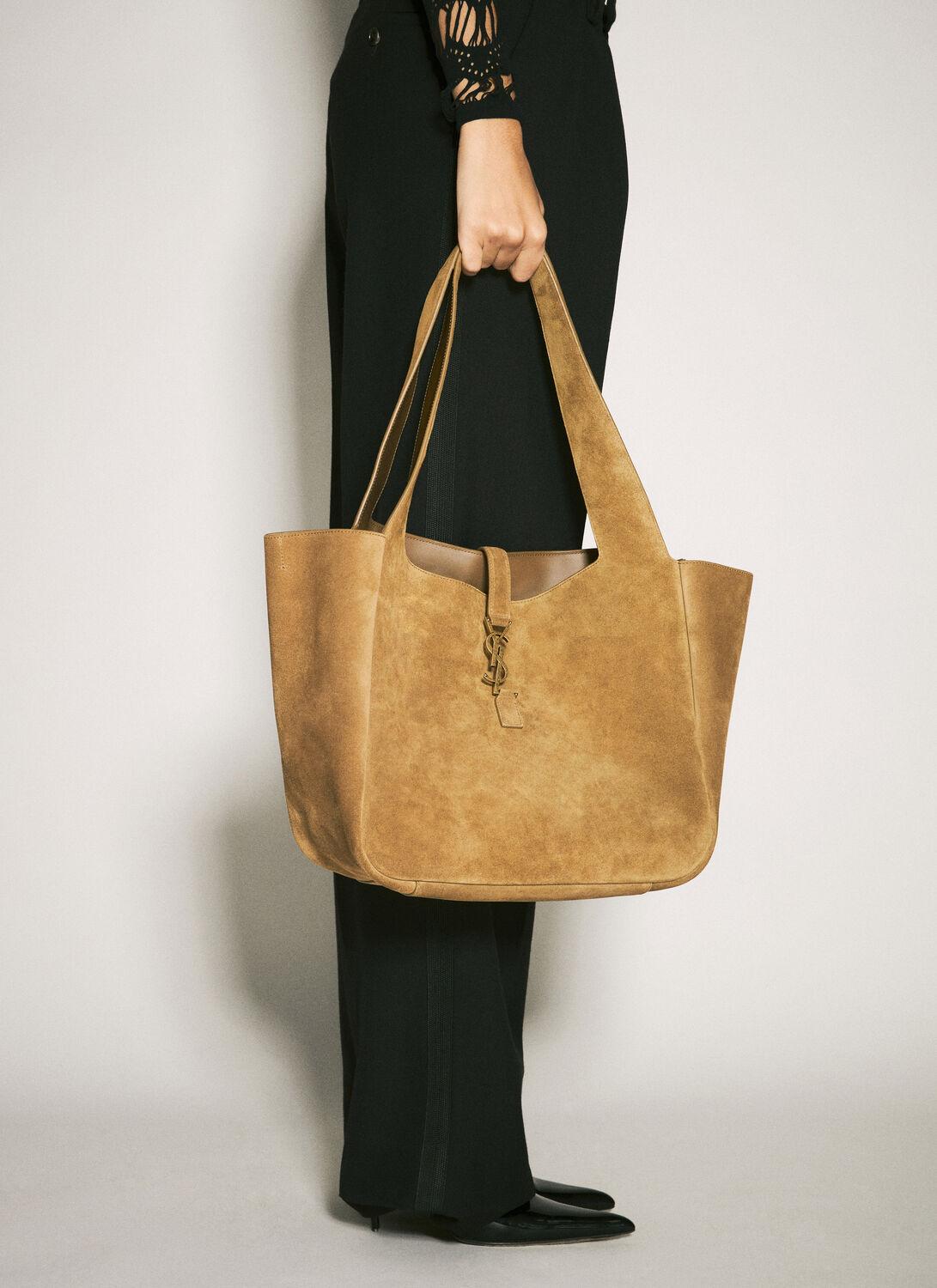 ショルダーバッグ・ポシェット SUEDE LE 5 A 7 BEA SHOULDER Saint Laurent Le 5 À 7 Bea Suede Shoulder Bag in Natural | Lyst