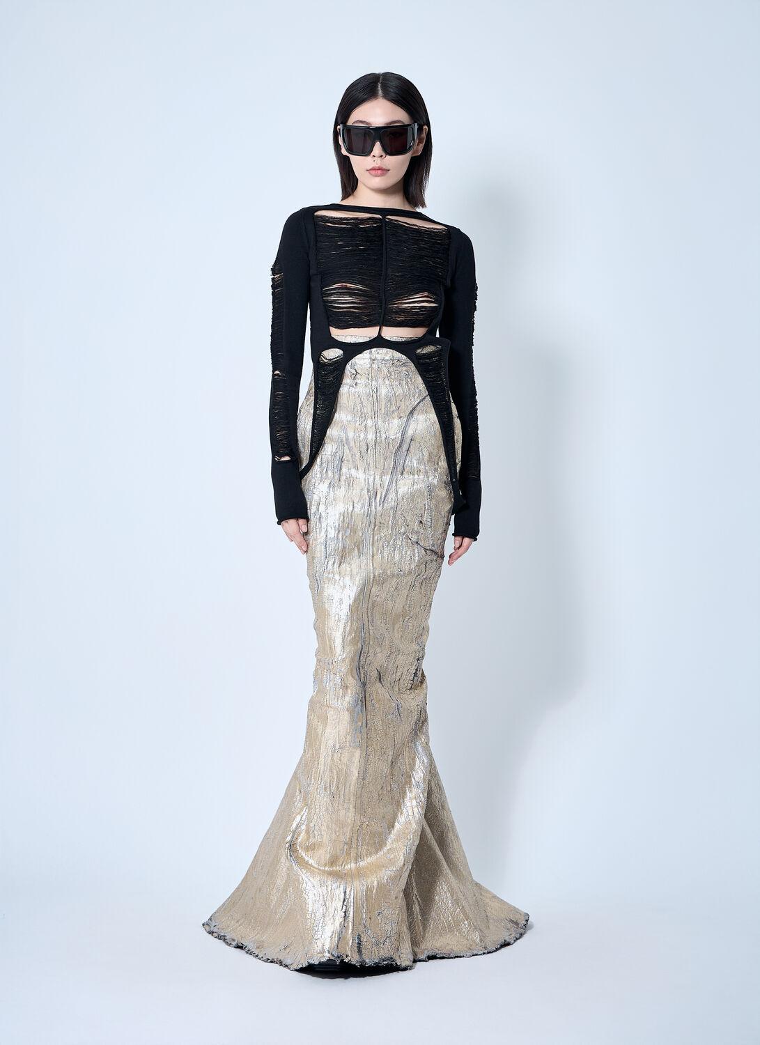 スカート Rick Owens Maxi Skirt Lido Rick Owens Lido Linen Twill Mermaid Maxi Skirt - Bergdorf