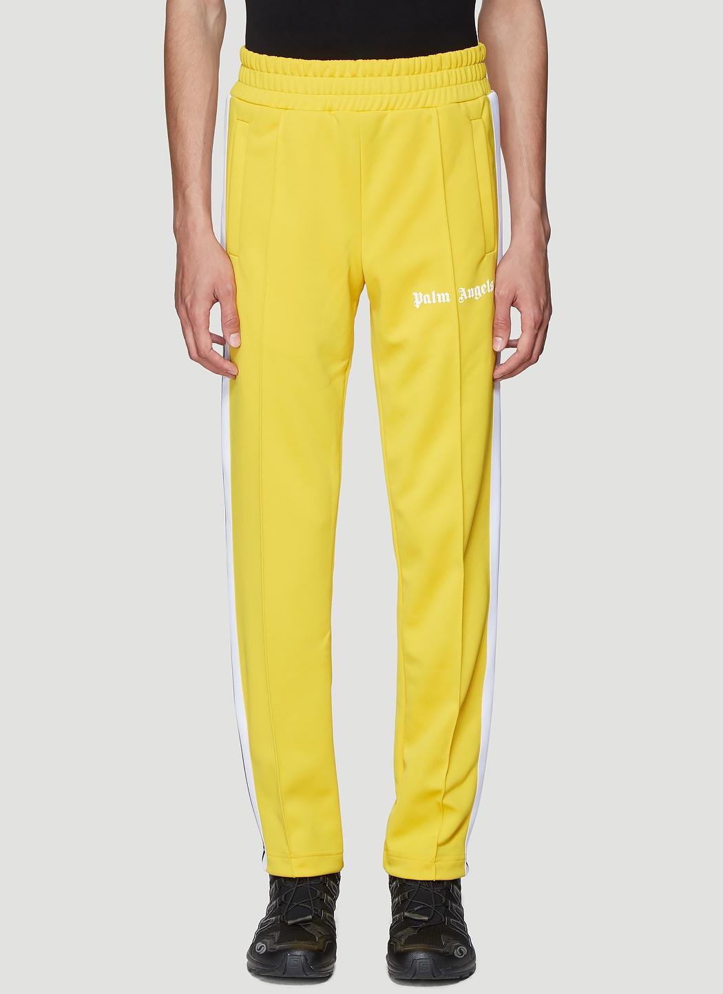 Palm Angels Synthetic Track Pants In Yellow for Men - Lyst