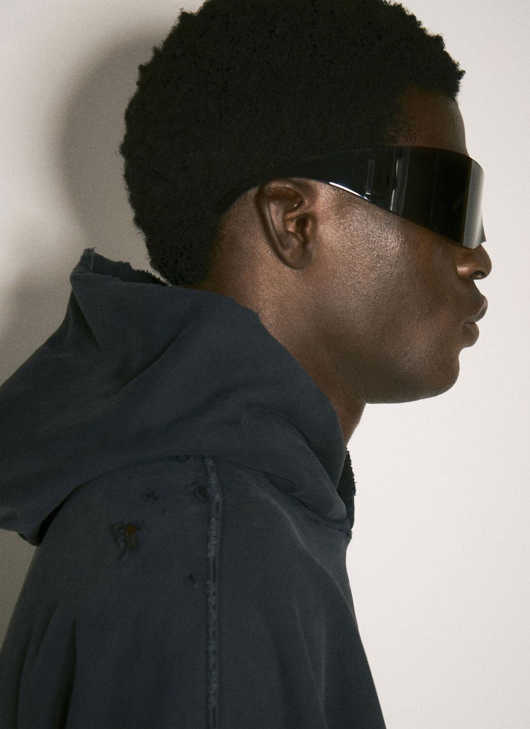 Balenciaga Panther Mask Sunglasses in Black | Lyst