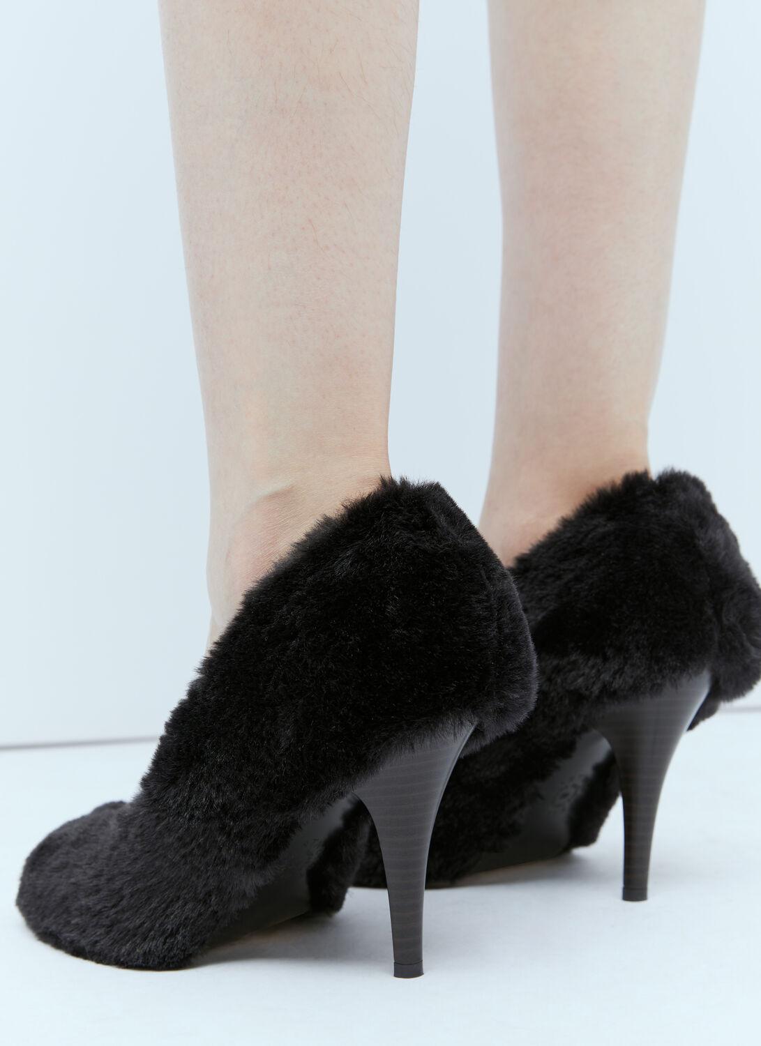 Ladies Slippers And Sandals Black Faux Fur Thong High Heels Sexy Clip Toe  Women Shoes Low Heeled Stiletto Sandalia Feminina - AliExpress
