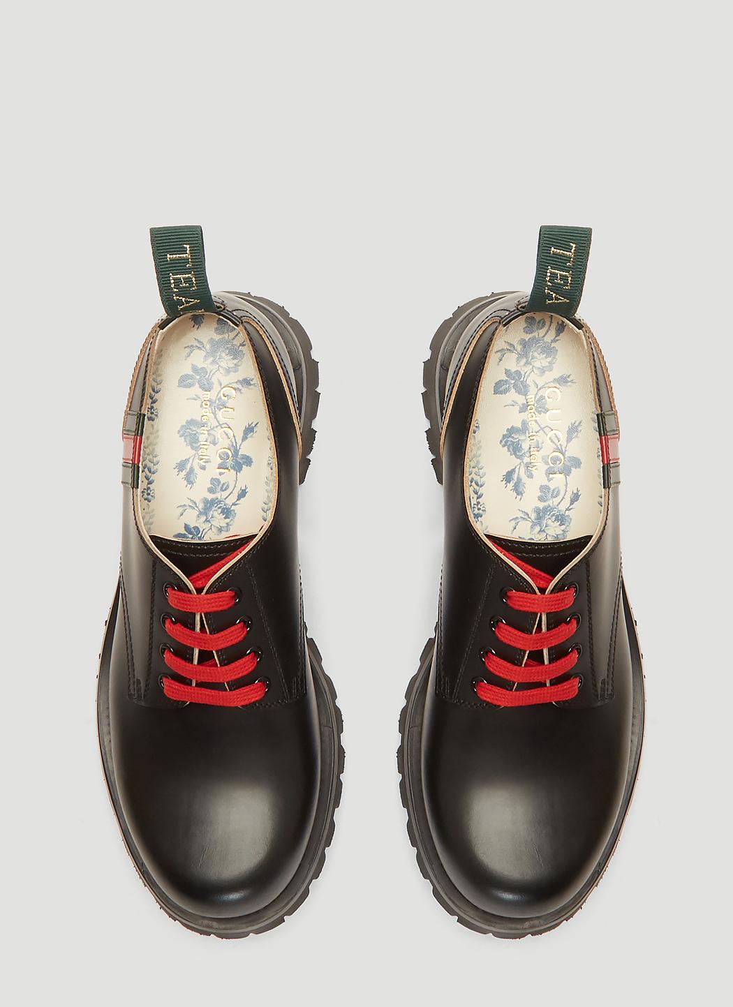 gucci black shoe laces