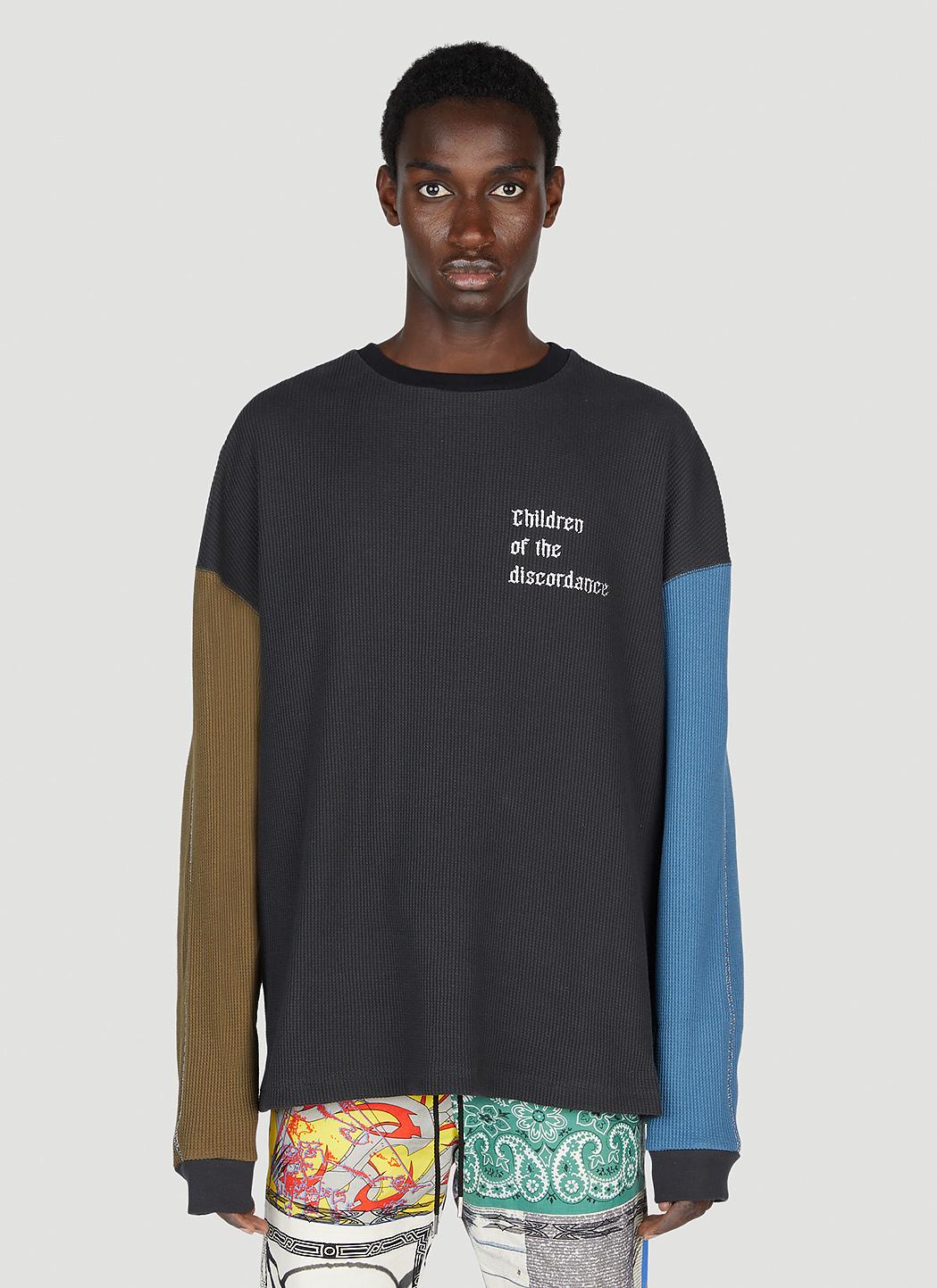 Children of the discordance Panelled Sweatshirt in Blue for Men | Lyst