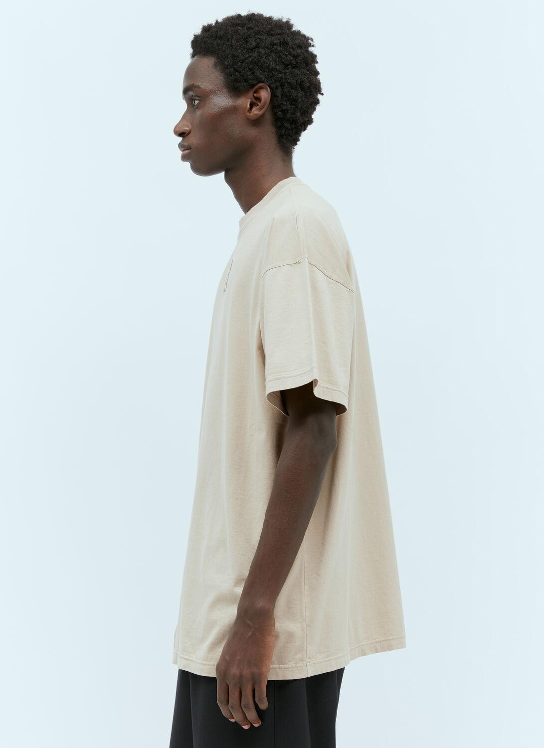 Miu Miu Logo Patch Long T-shirt in Natural for Men | Lyst