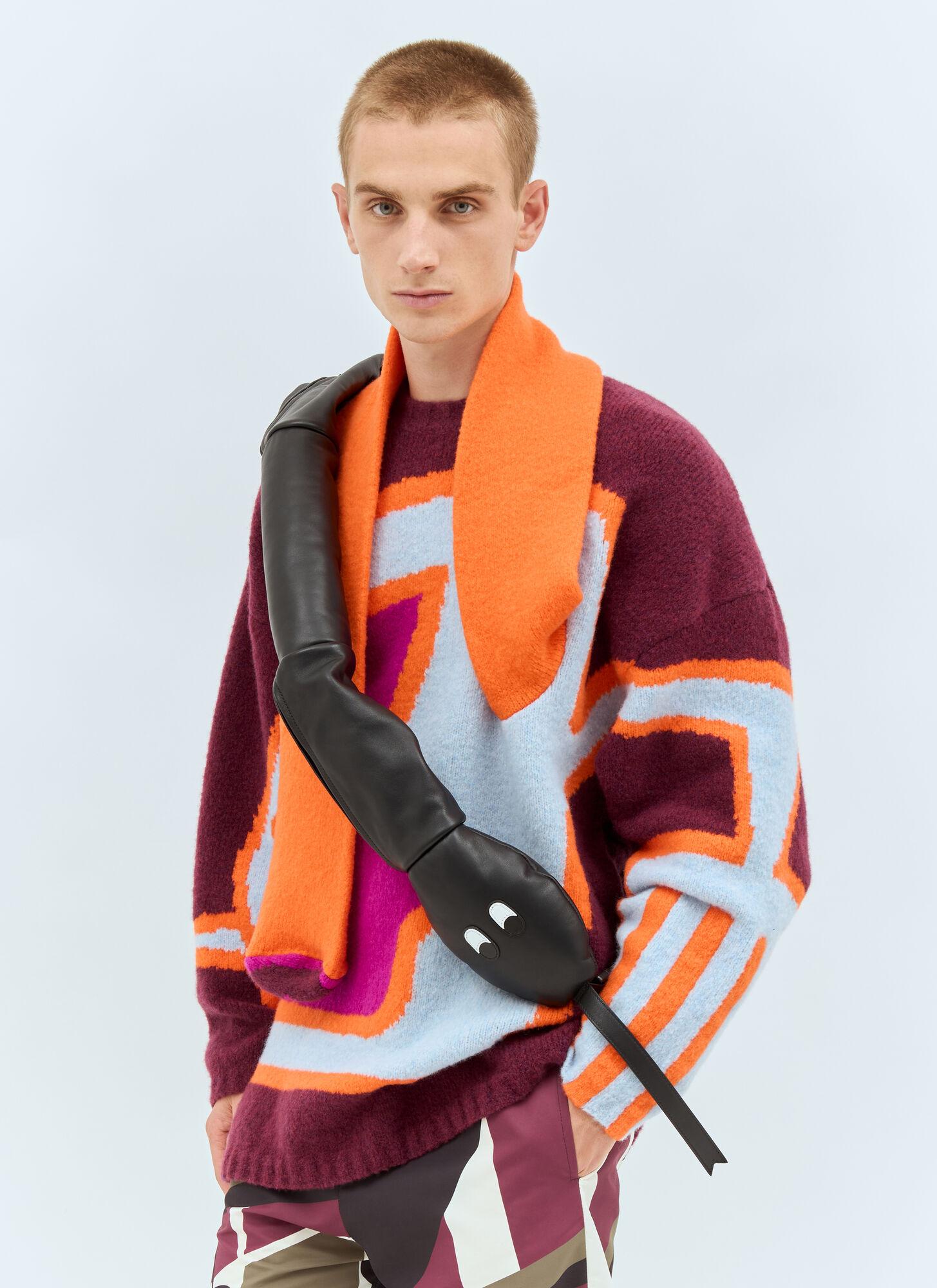 Walter Van Beirendonck Snake Leather Crossbody Bag in Red for Men