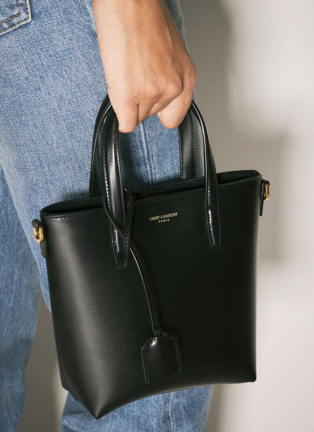 Saint Laurent Mini Toy Shopping Handbag in Black | Lyst