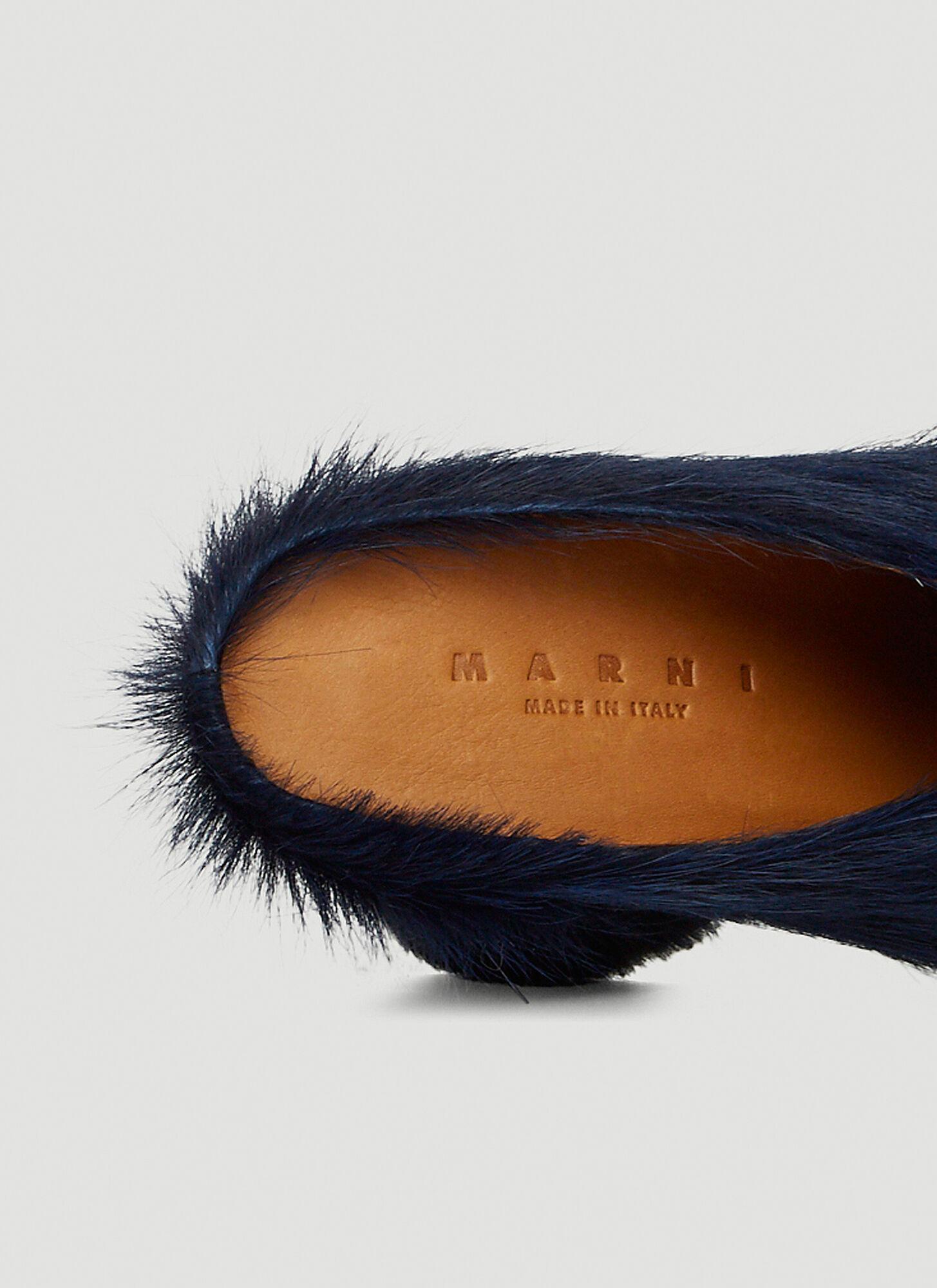 Marni Leather Fussbett Sabot Hight Heel Mules in Dark Blue (Blue) - Save  37% | Lyst
