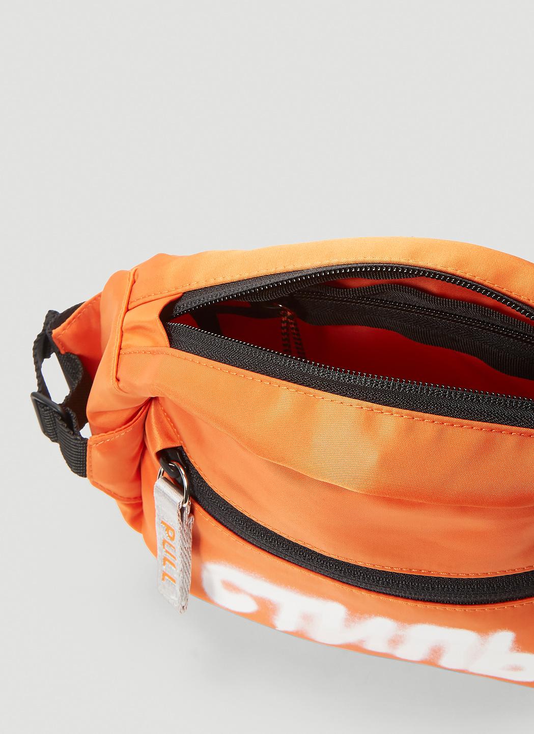 Heron Preston Denim Graffiti Logo Belt Bag in Orange for Men | Lyst