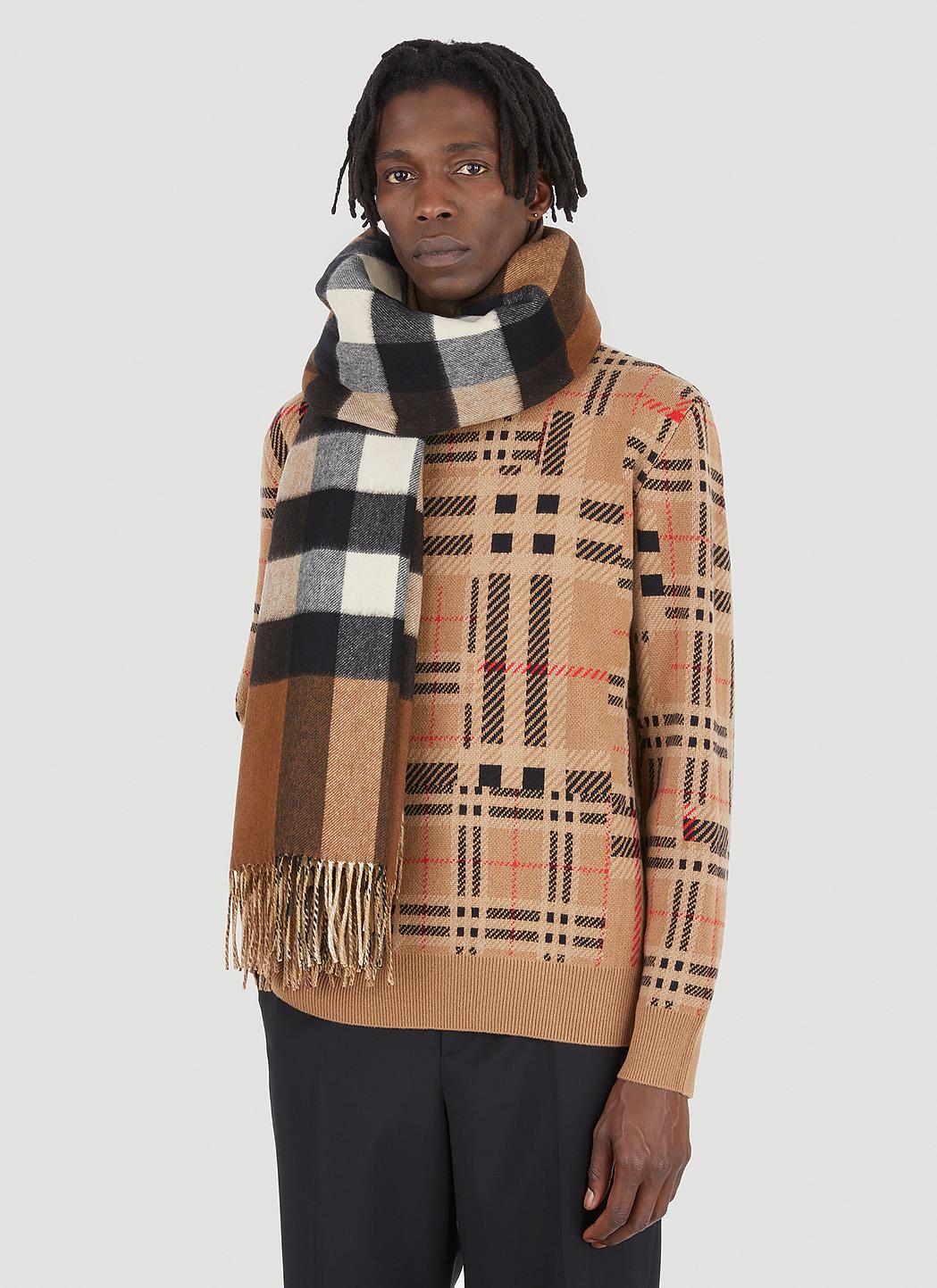 Burberry half mega check scarf cheap