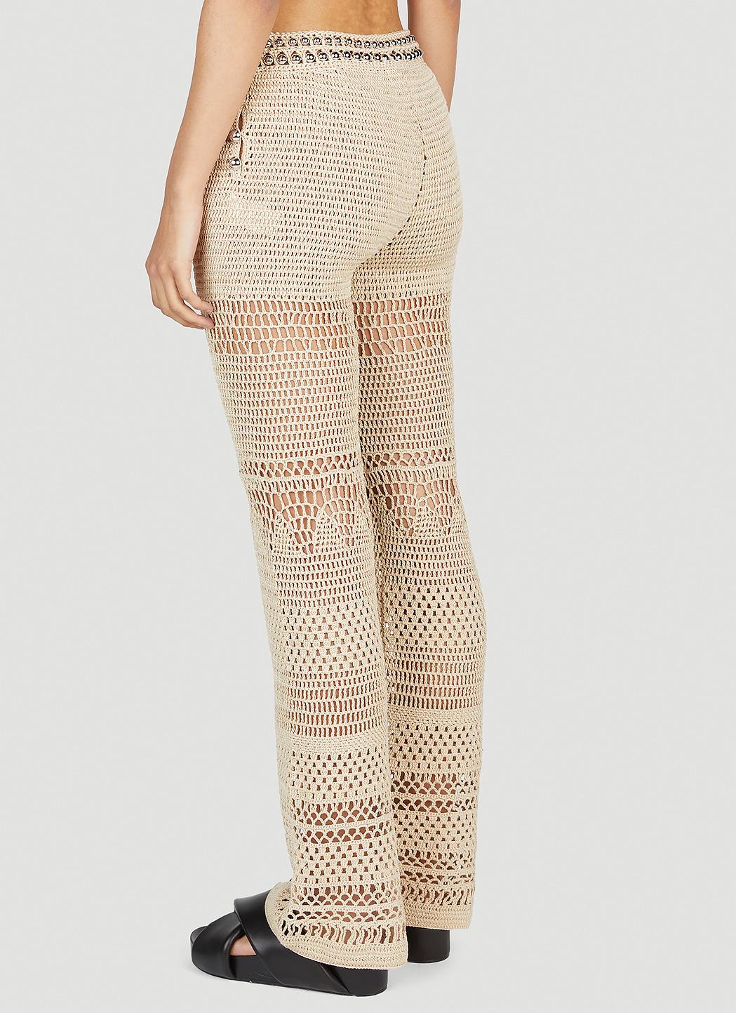 High waisted store crochet pants