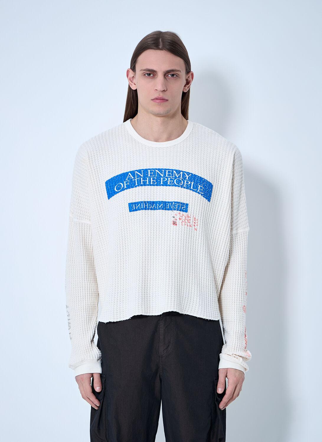 PALY Steve's Thermal Sweater in White for Men | Lyst