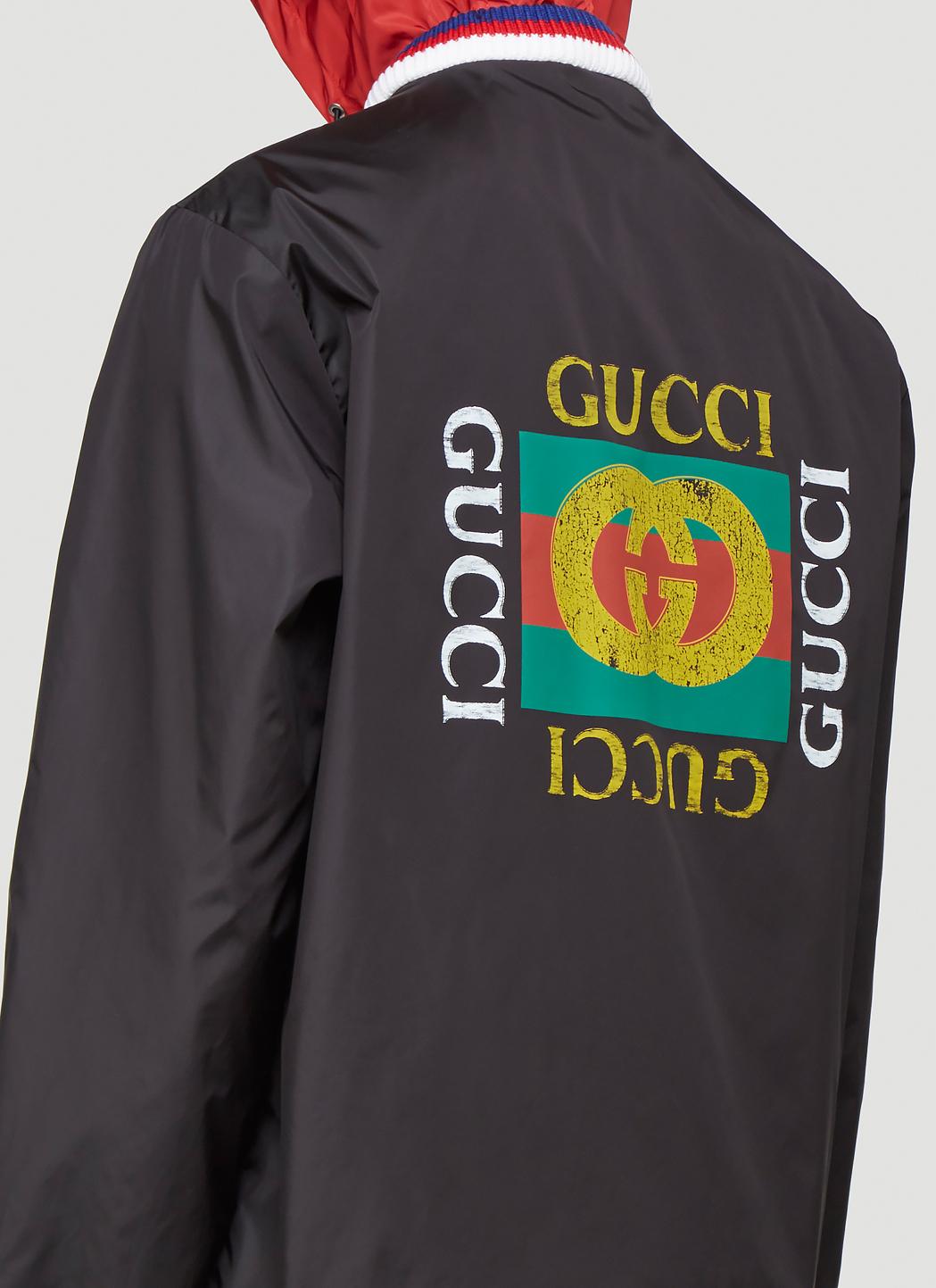 gucci windbreaker logo jacket