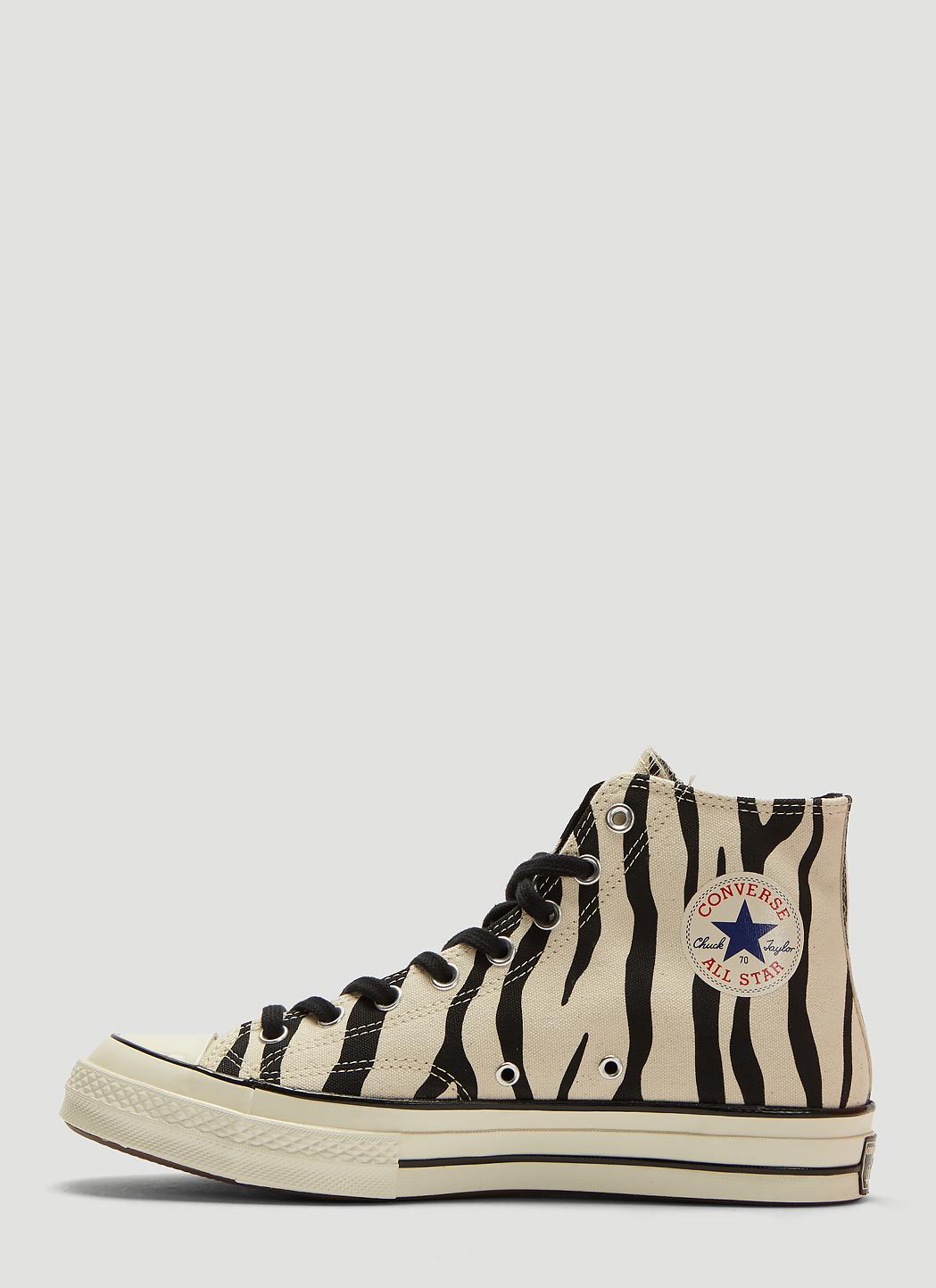 Converse Cotton High Chuck Taylor 1970s Zebra Print All Star Sneakers