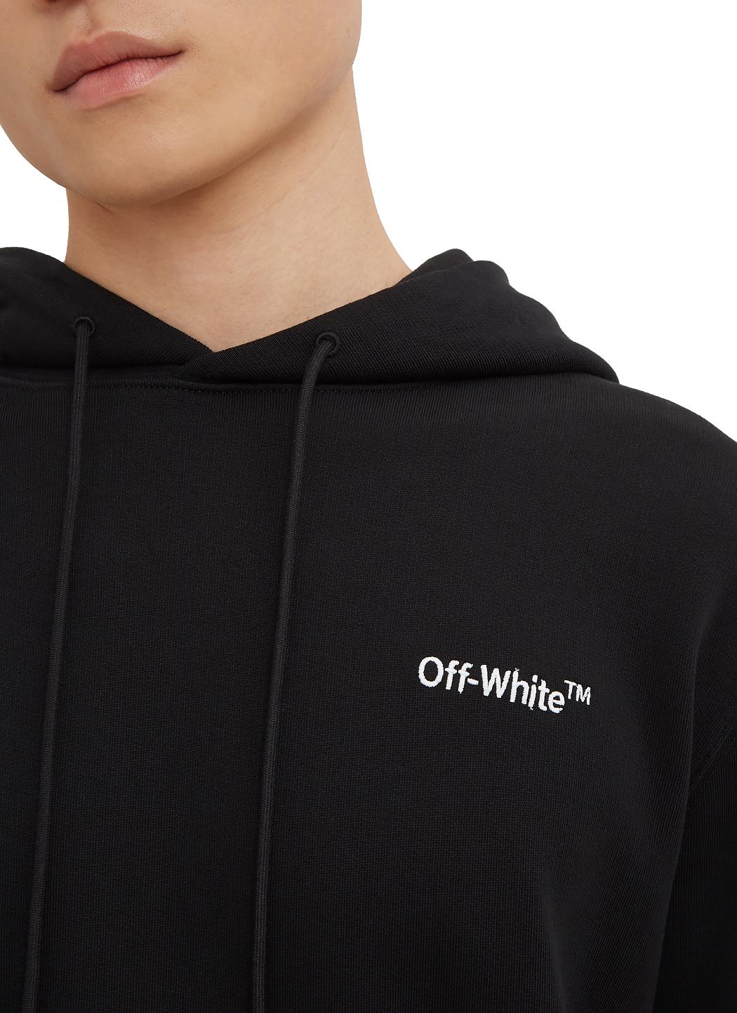 off white logo hoodie