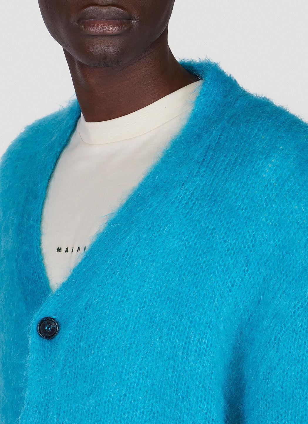 Marni Fuzzy Cardigan in Blue for Men Lyst UK