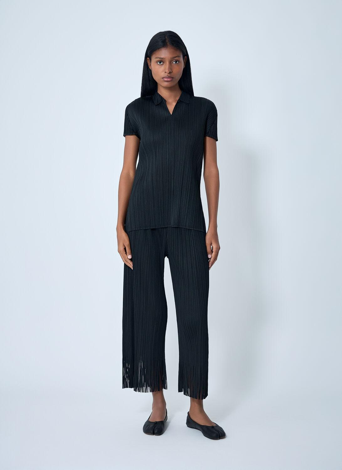 トップス PLEATS PLEASE deformation shirt BLK Pleats Please Issey Miyake Pleated shirt | Women's | Vitkac