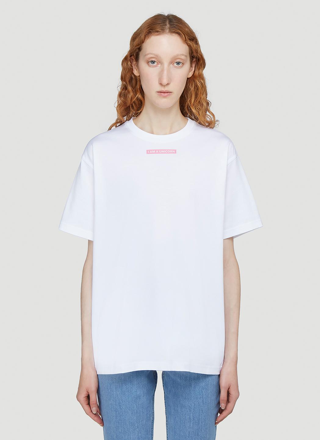 Burberry Cotton I Am A Unicorn T-shirt in White - Lyst