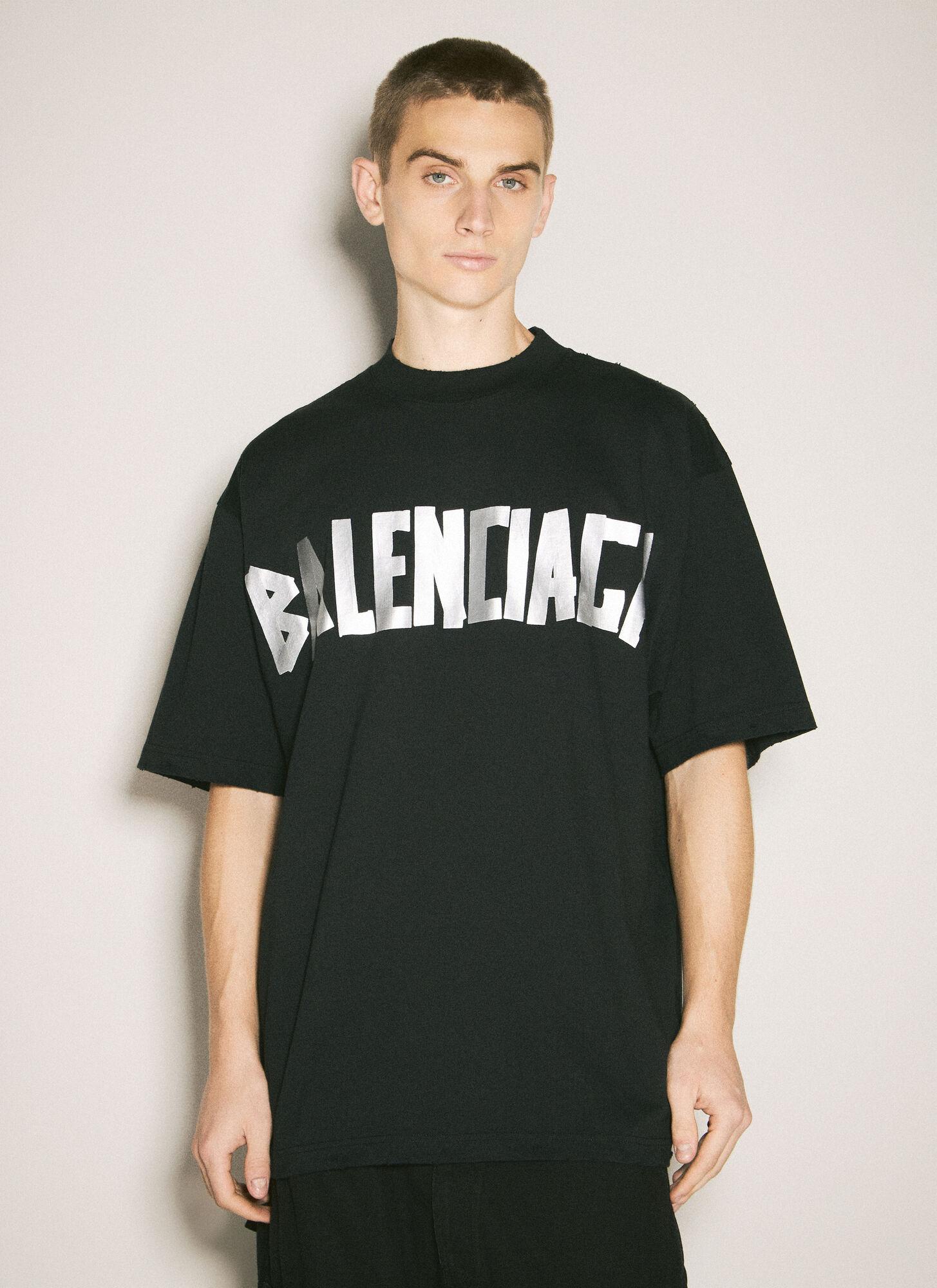 Balenciaga New Tape Type T-Shirt in Black for Men | Lyst Canada