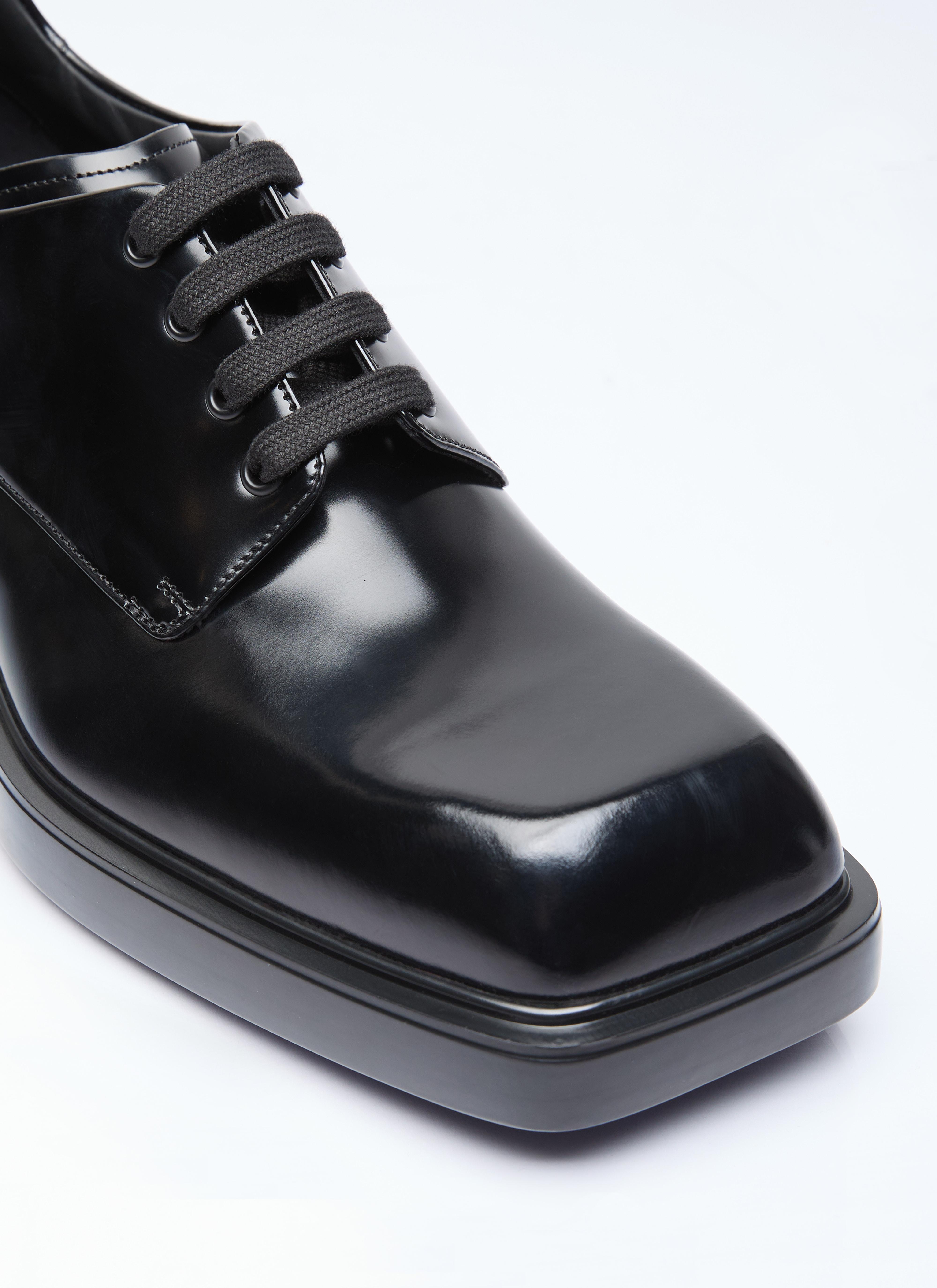 Prada Square Toe Derby Shoes in Black for Men | Lyst Prada Square Toe Derby Shoes in Black for Men | Lyst