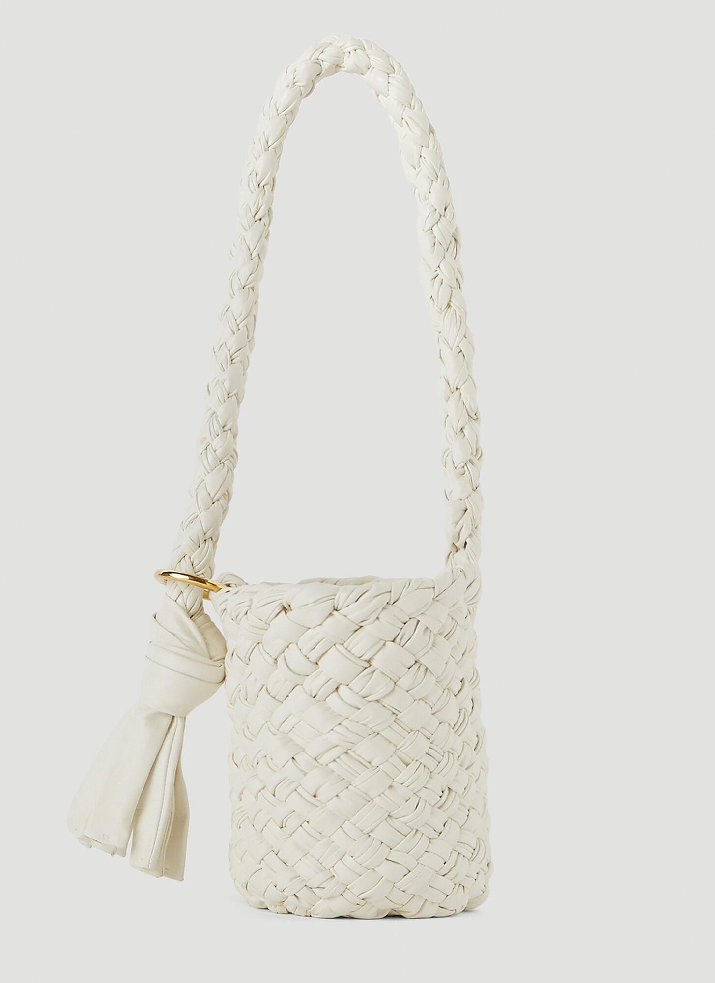 Bottega Veneta Kalimero Small Shoulder Bag in White | Lyst