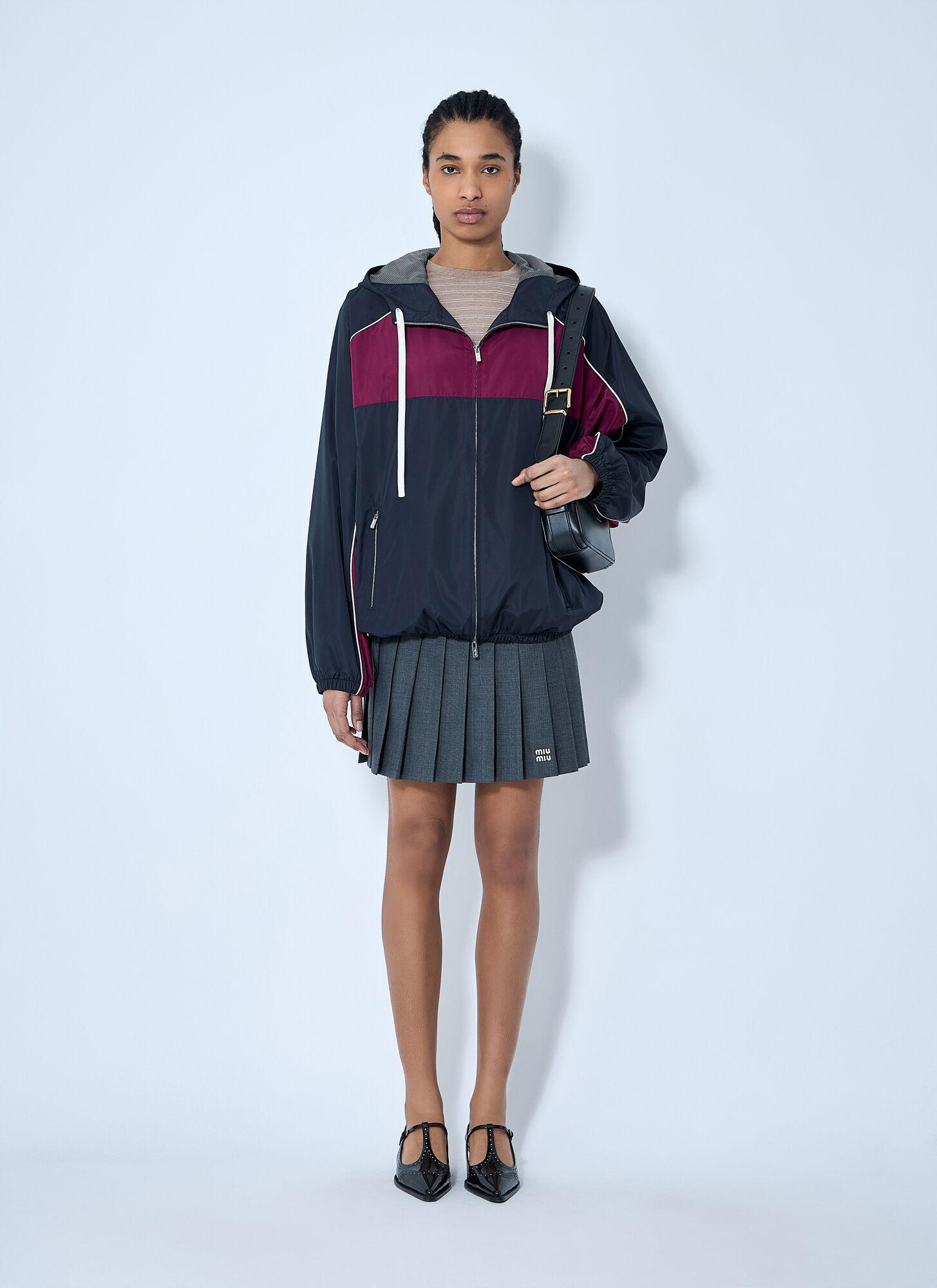 Miu Miu Panel Track Jacket in Blue Lyst UK - Main Image