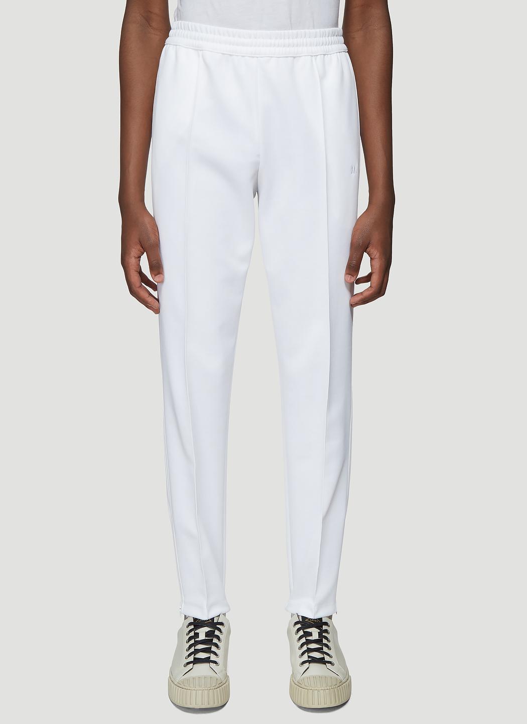 Helmut Lang Synthetic Stirrup Track Pants In White for Men - Lyst