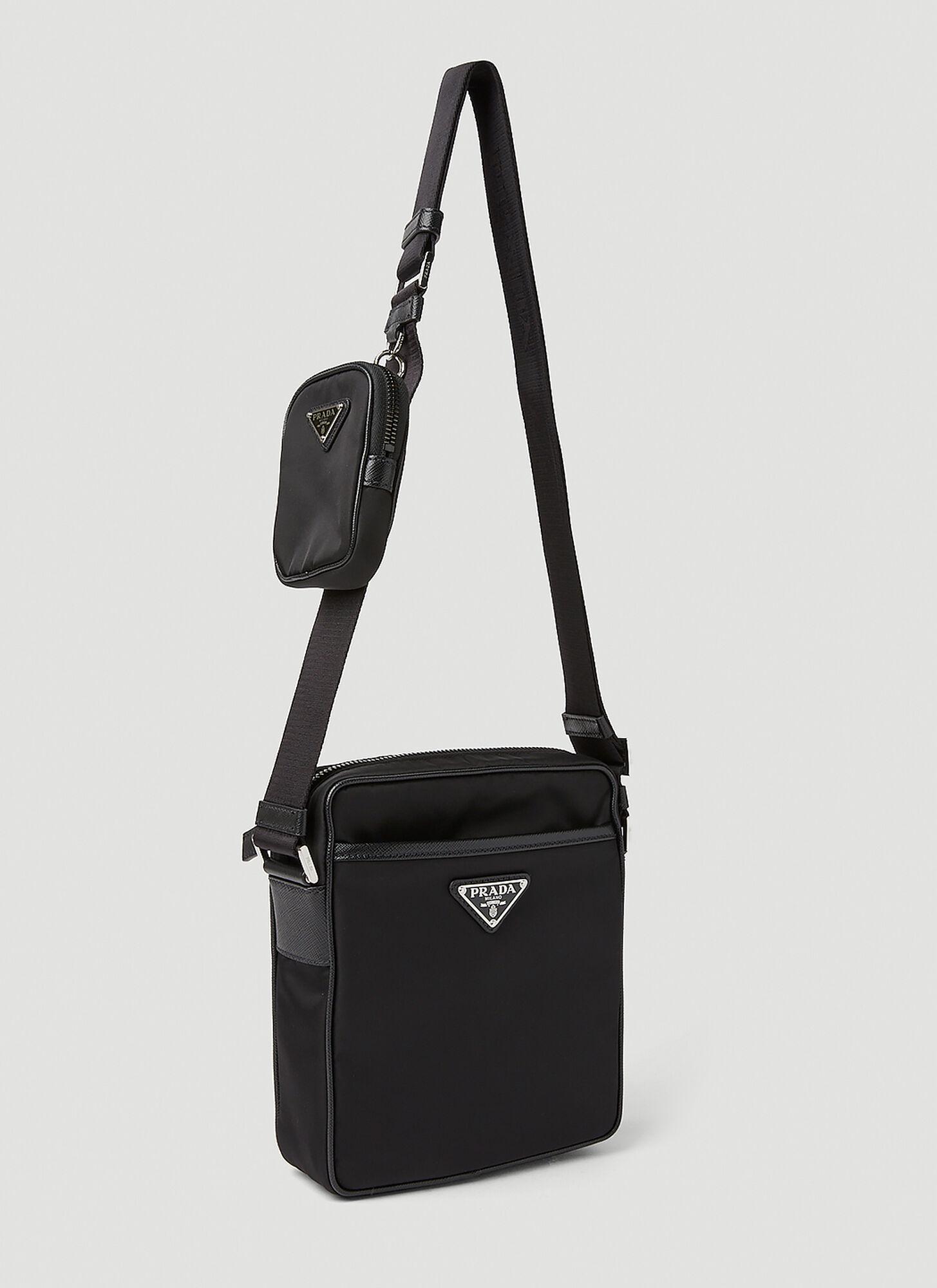 Prada Re-nylon Crossbody Bag in Black for Men | Lyst