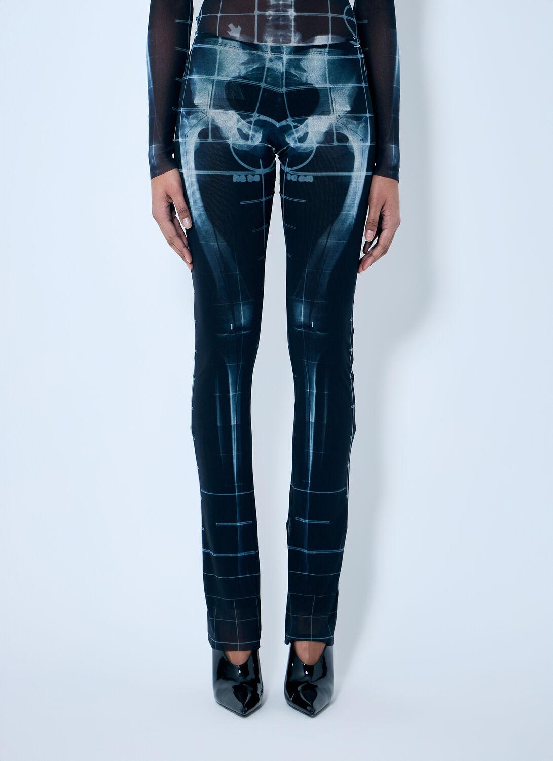 Jean Paul Gaultier Squeletor Mesh Pants in Blue | Lyst